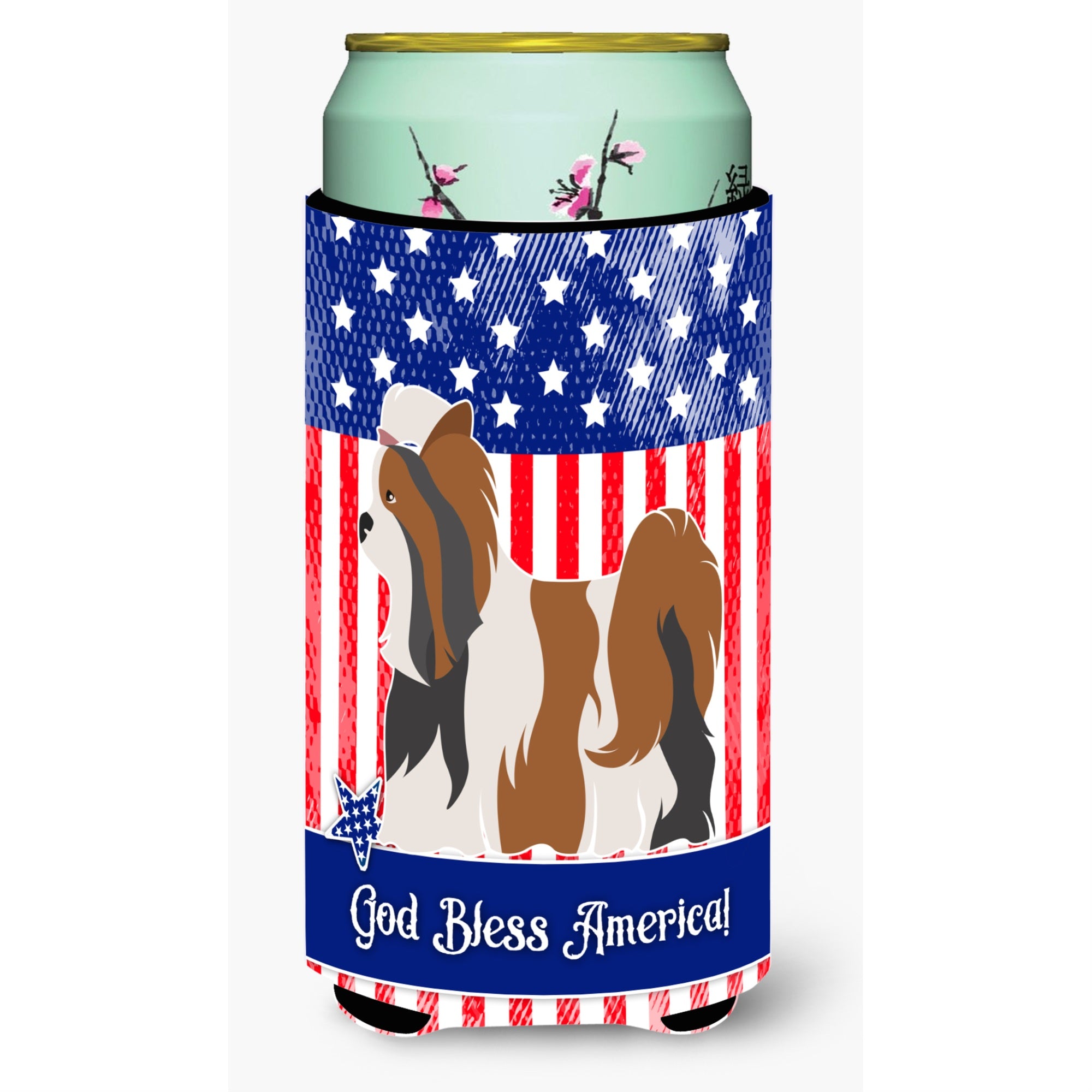 Caroline'S Treasures Biewer Terrier American Decorative Can Hugger, Tall Boy, Multicolor