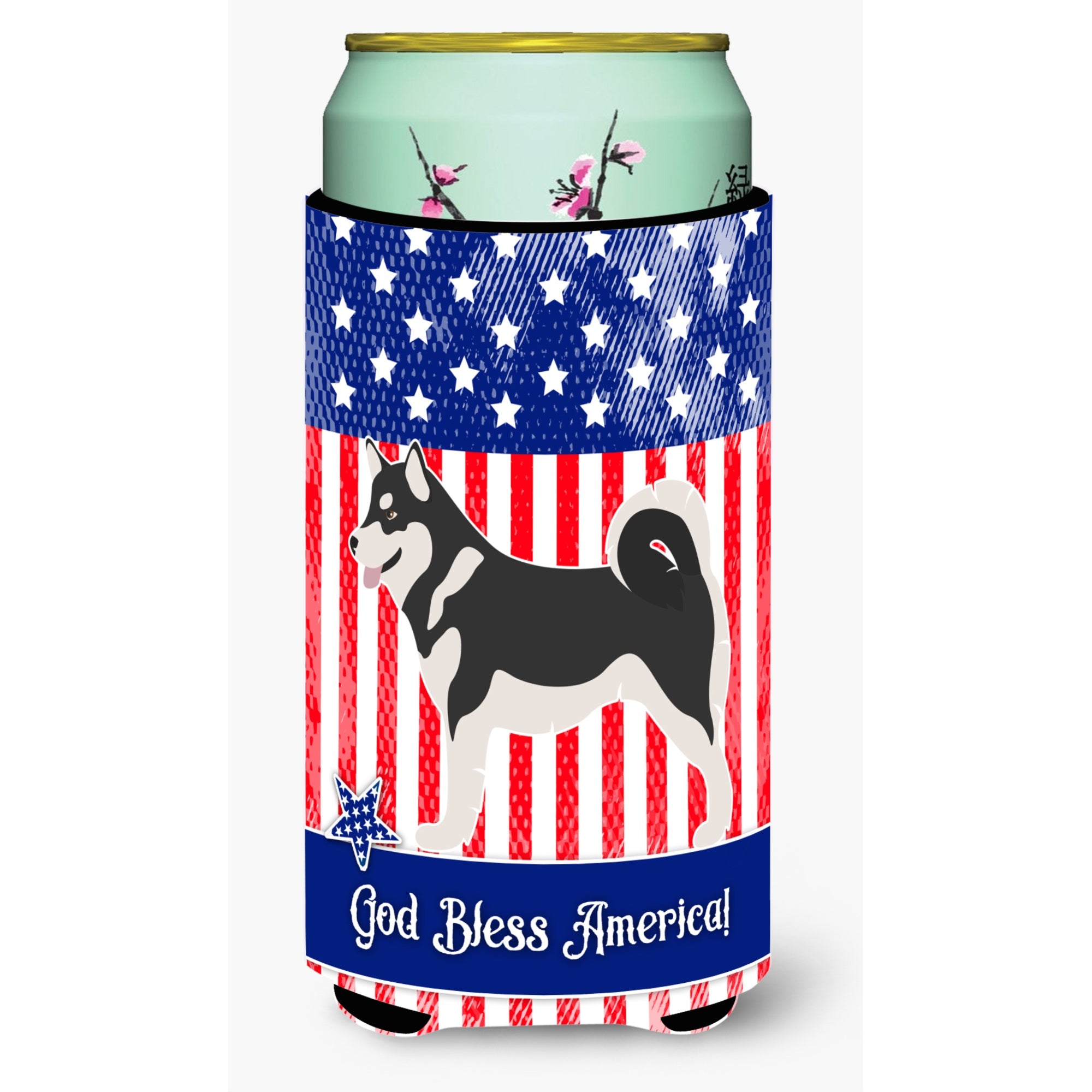 Caroline'S Treasures Alaskan Malamute American Decorative Can Hugger, Tall Boy, Multicolor