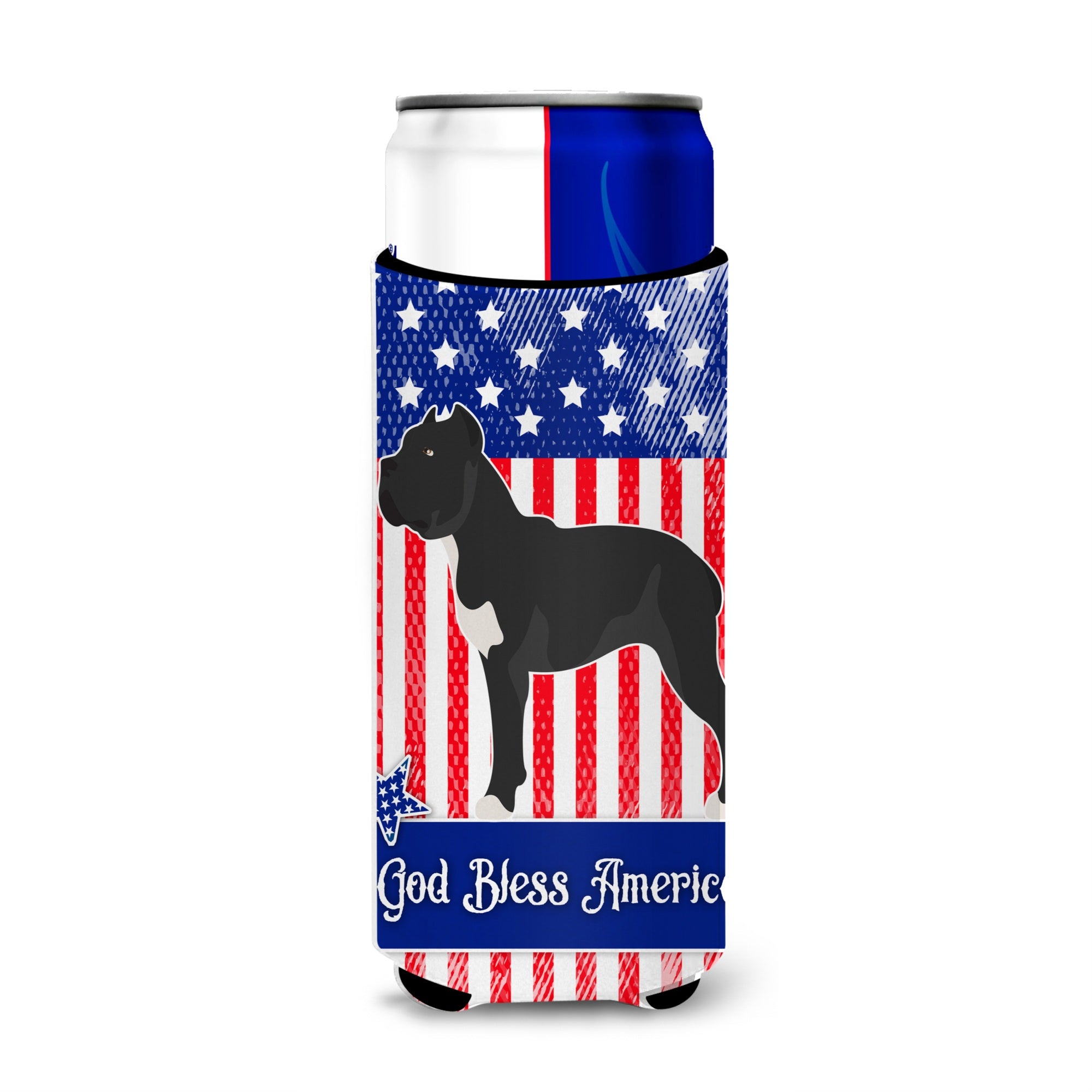 Caroline'S Treasures Cane Corso American Decorative Can Hugger, Slim, Multicolor