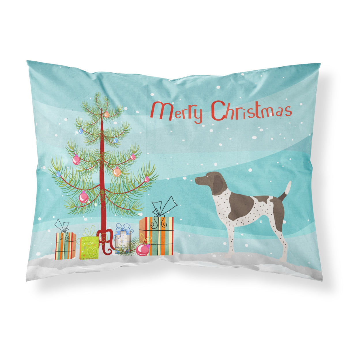 Caroline'S Treasures German Shorthaired Pointer Christmas Pillowcase, Standard, Tree