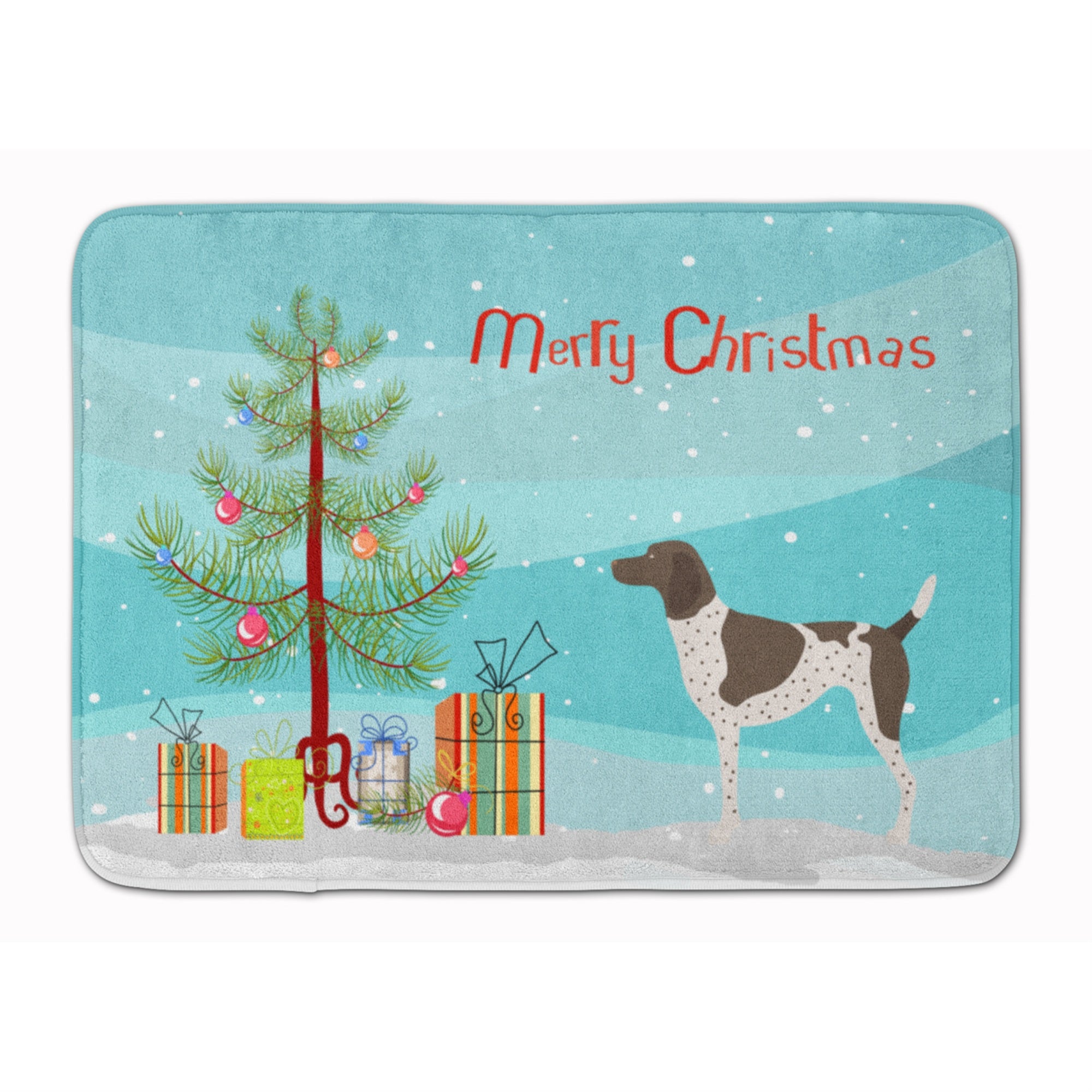 Caroline'S Treasures German Shorthaired Pointer Christmas Floor Mat, 19Hx27W, Multicolor