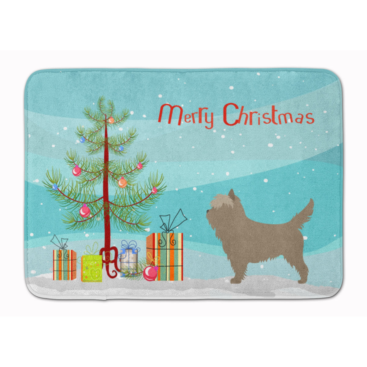 Caroline'S Treasures Cairn Terrier Christmas Floor Mat, 19Hx27W, Multicolor