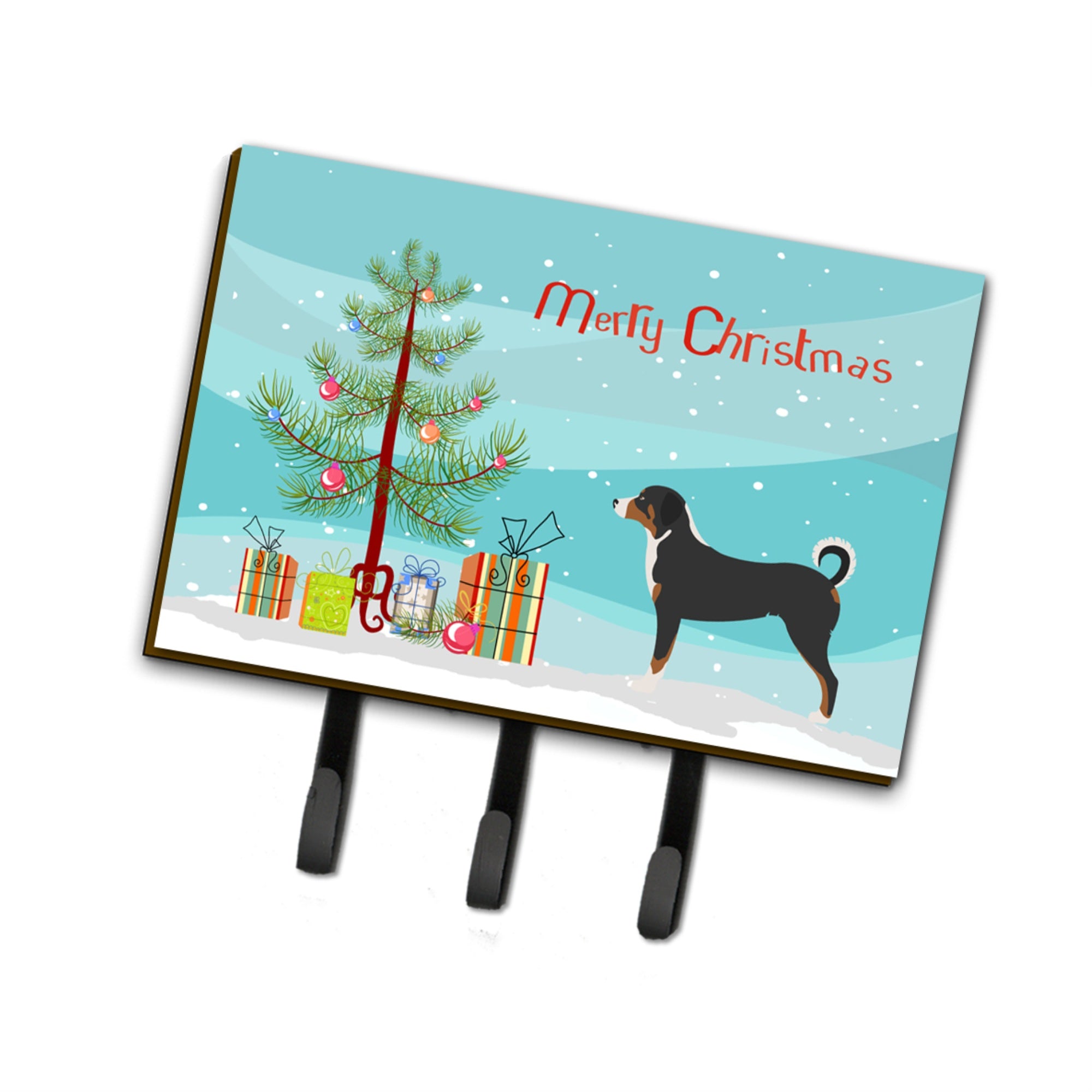 Caroline'S Treasures Appenzeller Sennenhund Christmas Wall Hook, Triple, Multicolor