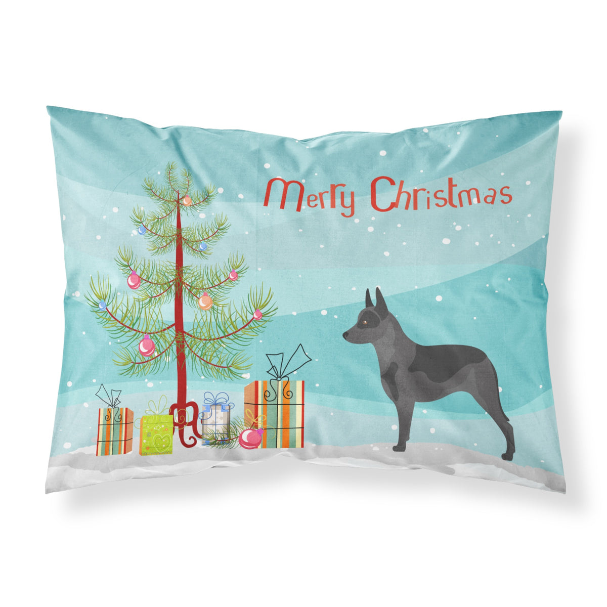 Caroline'S Treasures Australian Cattle Dog Pillowcase, Standard, Christmas Tree