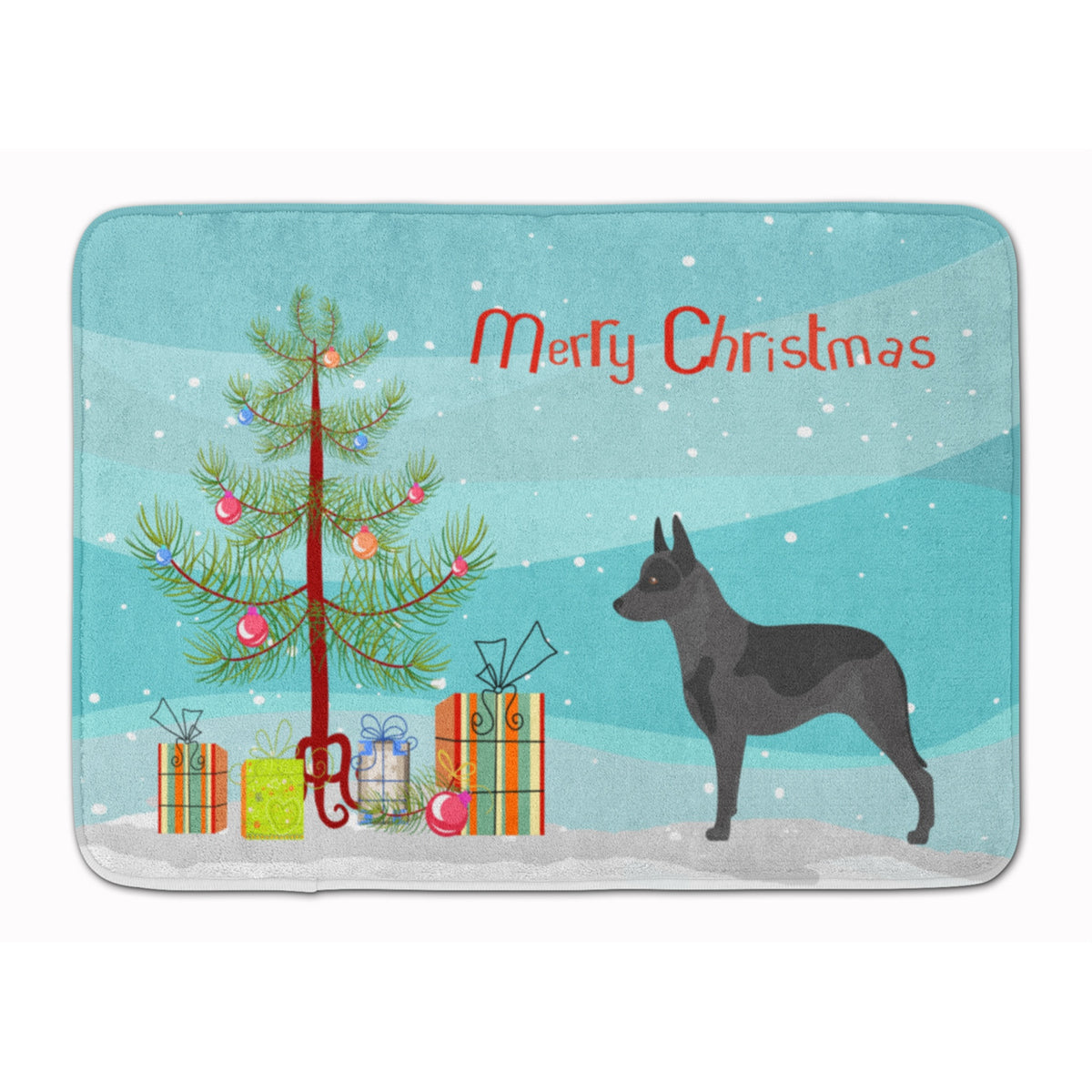 Caroline'S Treasures Australian Cattle Dog Christmas Floor Mat, 19Hx27W, Multicolor