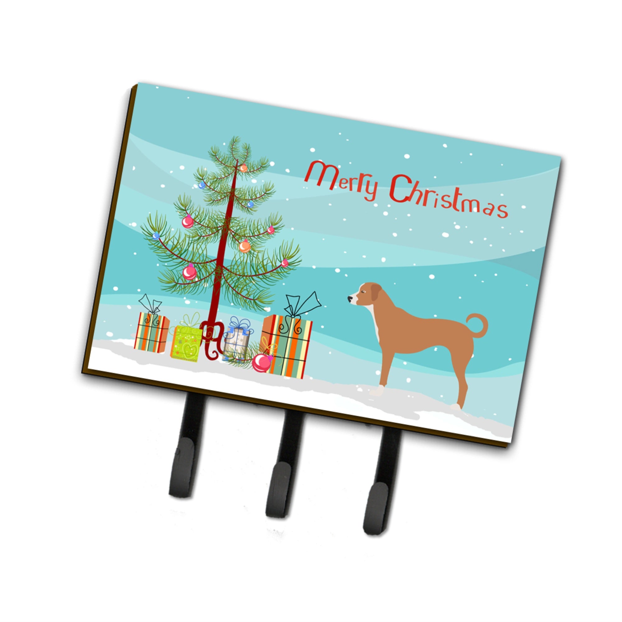 Caroline'S Treasures Australian Pinscher Christmas Wall Hook, Triple, Multicolor