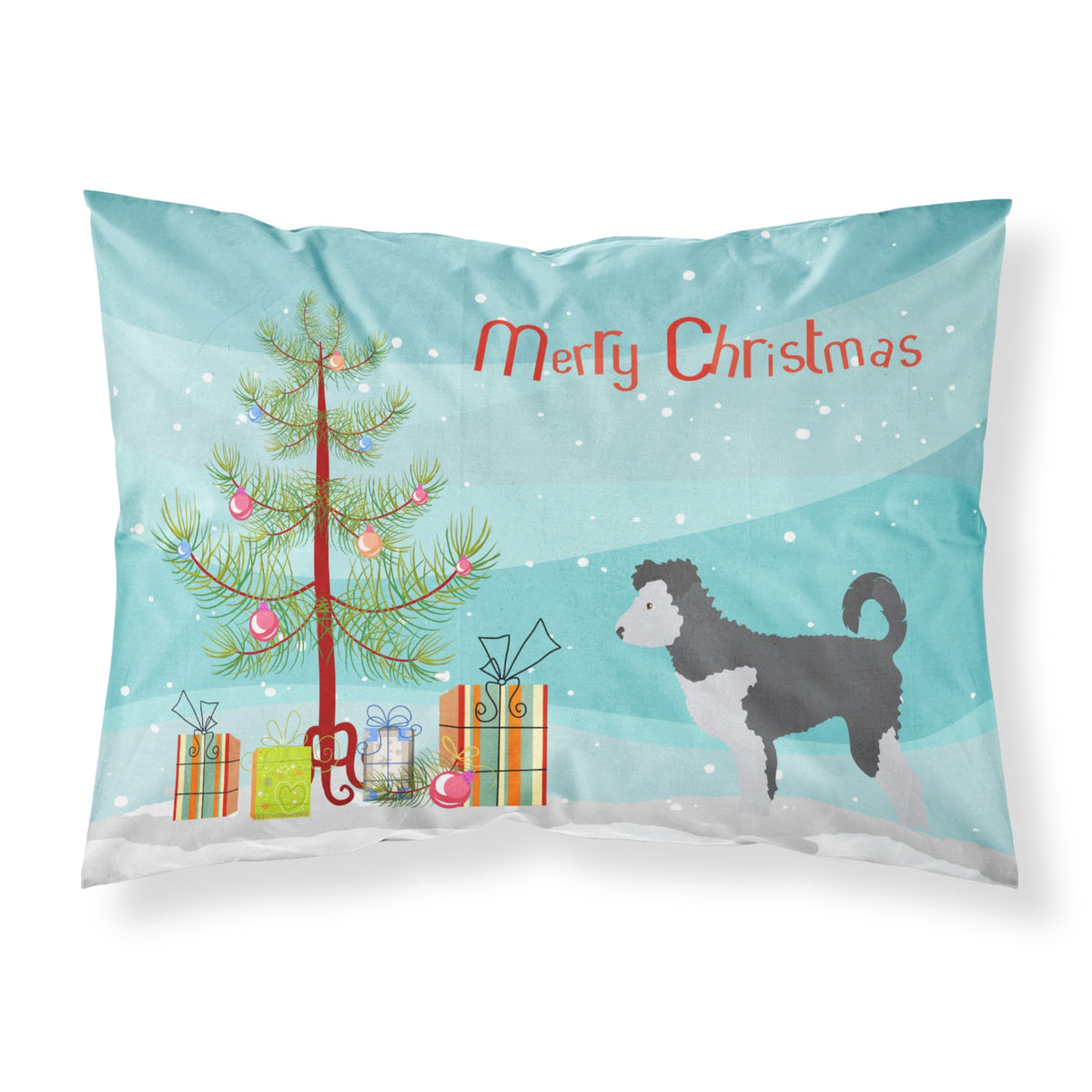 Caroline'S Treasures Pumi Pillowcase, Standard, Christmas Tree