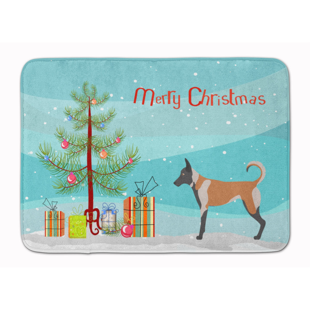 Caroline'S Treasures Malinois Christmas Floor Mat, 19Hx27W, Multicolor