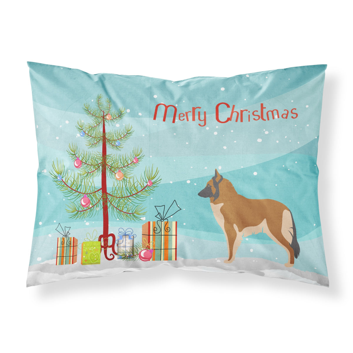 Caroline'S Treasures Belgian Tervuren Pillowcase, Standard, Christmas Tree
