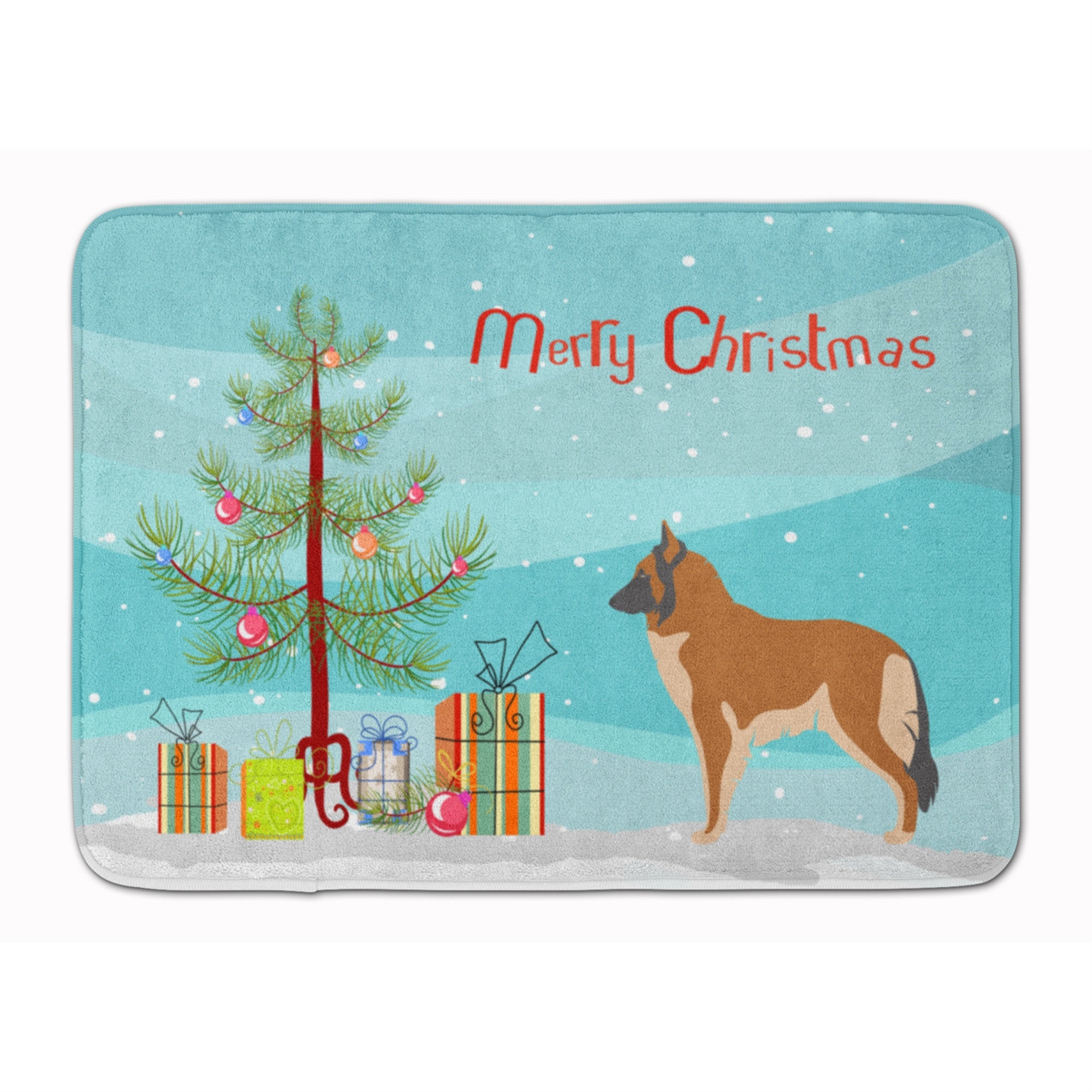 Caroline'S Treasures Belgian Tervuren Christmas Floor Mat, 19Hx27W, Multicolor