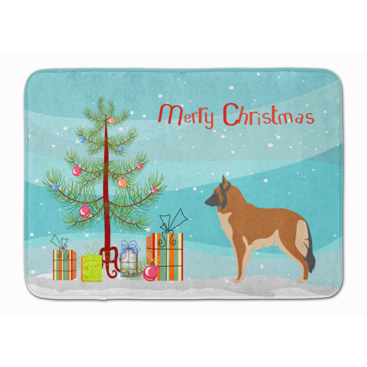 Caroline'S Treasures Belgian Tervuren Christmas Floor Mat, 19Hx27W, Multicolor