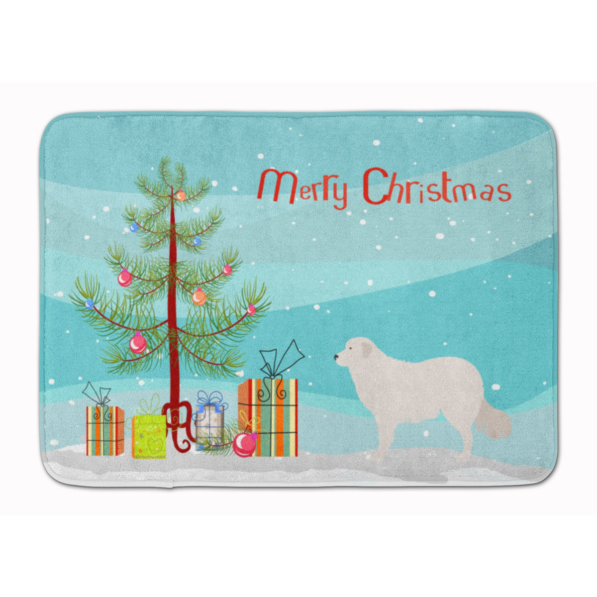 Caroline'S Treasures Kuvasz Christmas Floor Mat, 19Hx27W, Multicolor