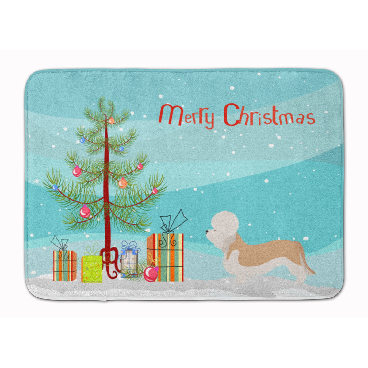 Caroline'S Treasures Dandie Dinmont Terrier Christmas Floor Mat, 19Hx27W, Multicolor