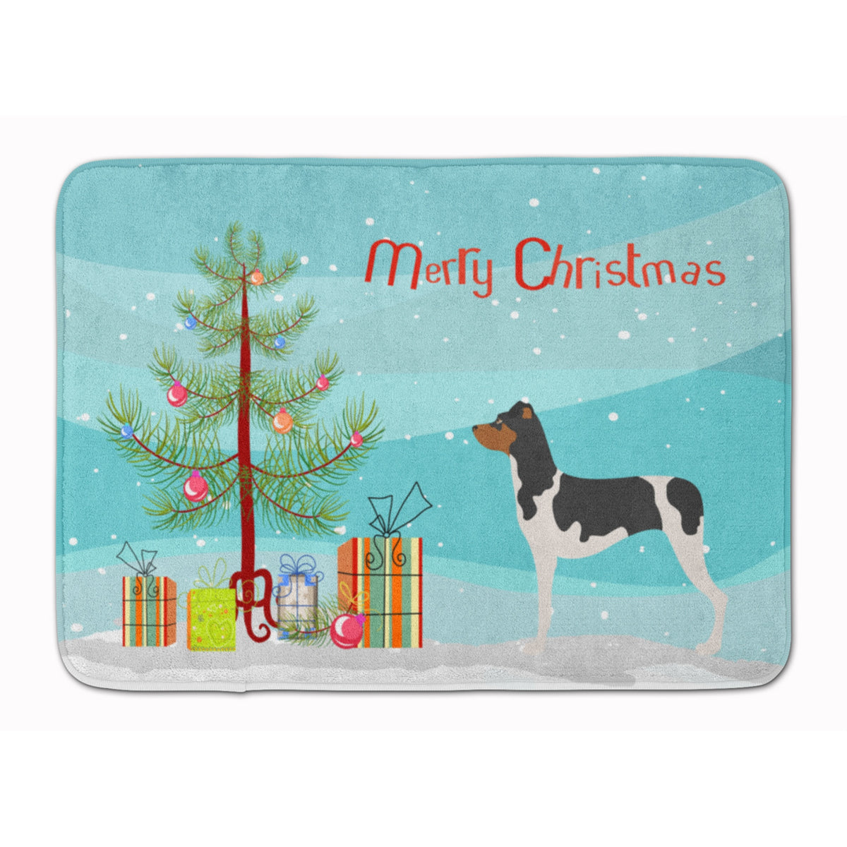 Caroline'S Treasures Brazilian Terrier Christmas Floor Mat, 19Hx27W, Multicolor