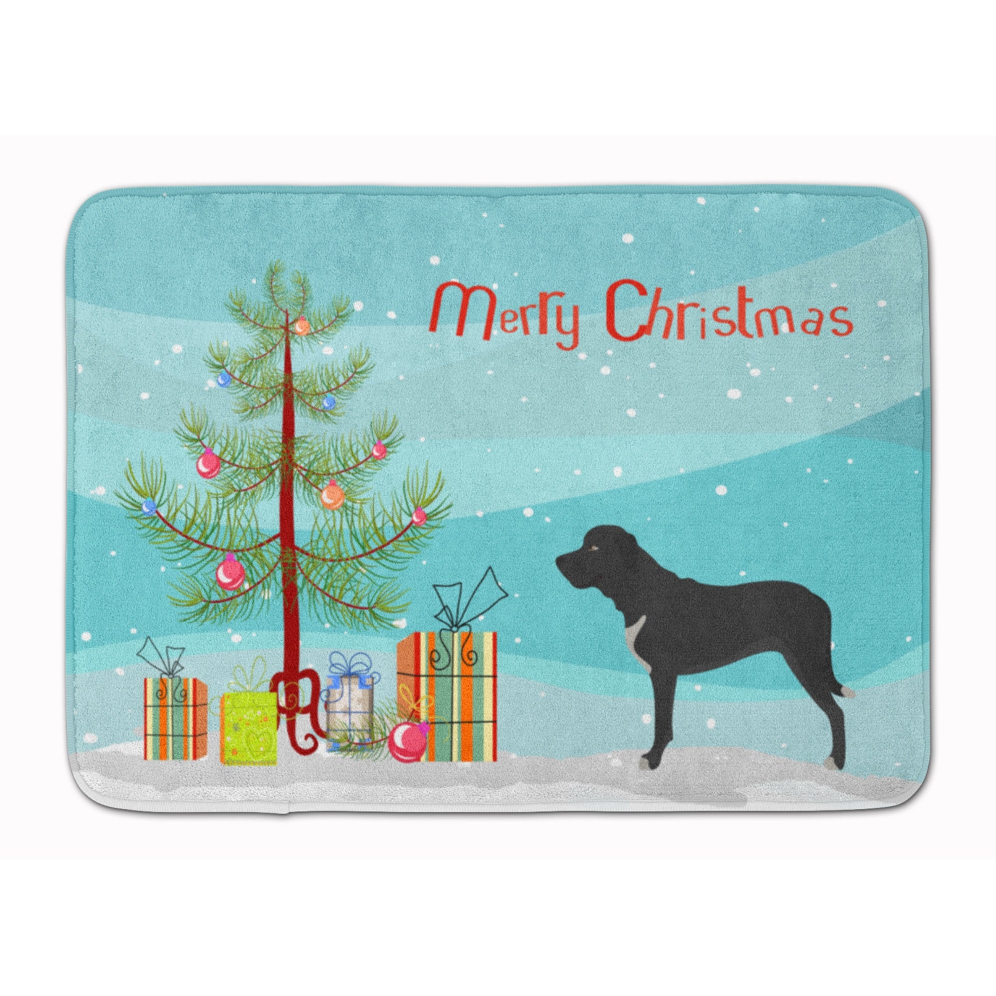 Caroline'S Treasures Broholmer Danish Mastiff Christmas Floor Mat, 19Hx27W, Multicolor