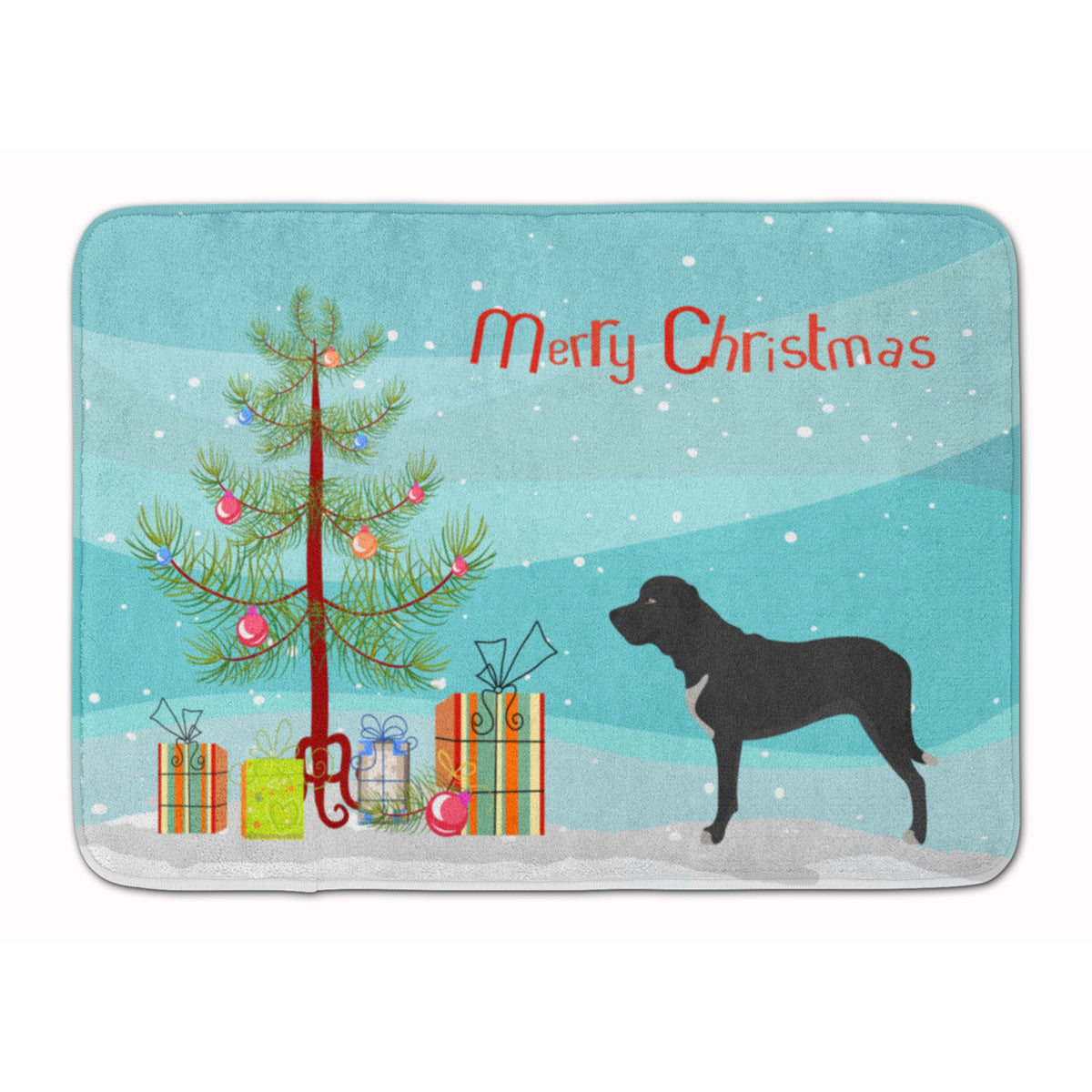 Caroline'S Treasures Broholmer Danish Mastiff Christmas Floor Mat, 19Hx27W, Multicolor