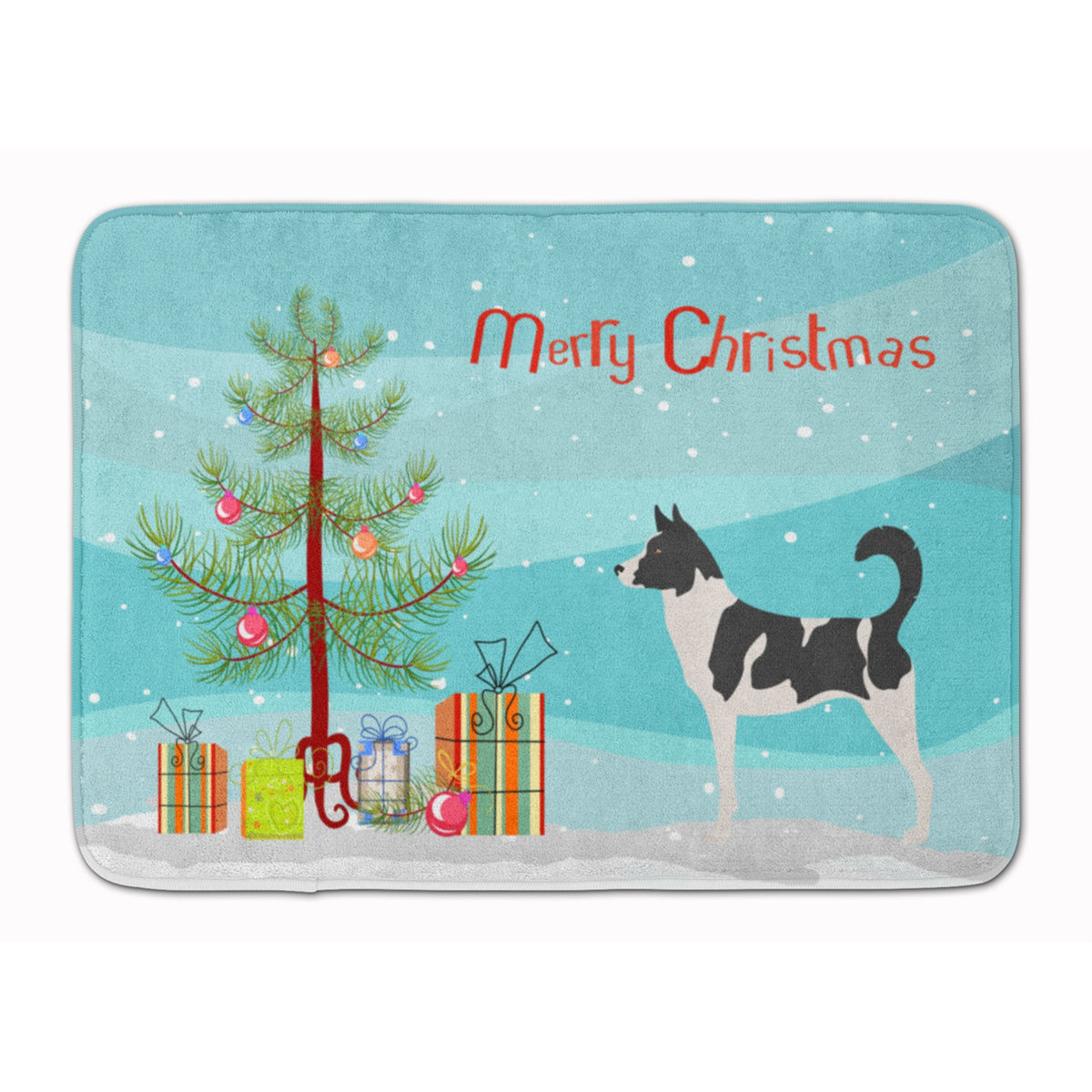 Caroline'S Treasures Canaan Dog Christmas Floor Mat, 19Hx27W, Multicolor