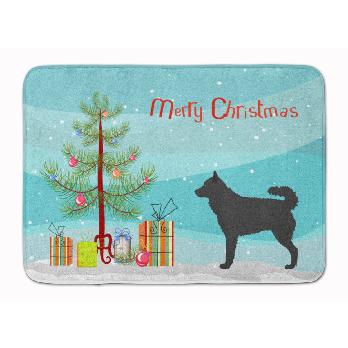 Caroline'S Treasures Mudi Christmas Floor Mat, 19Hx27W, Multicolor