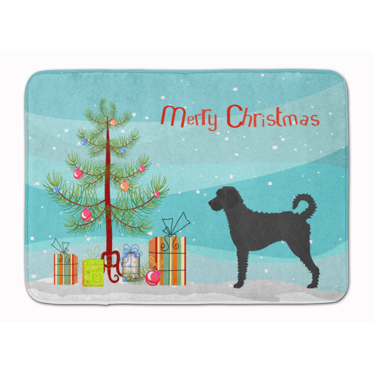 Caroline'S Treasures Labradoodle Christmas Floor Mat, 19Hx27W, Multicolor