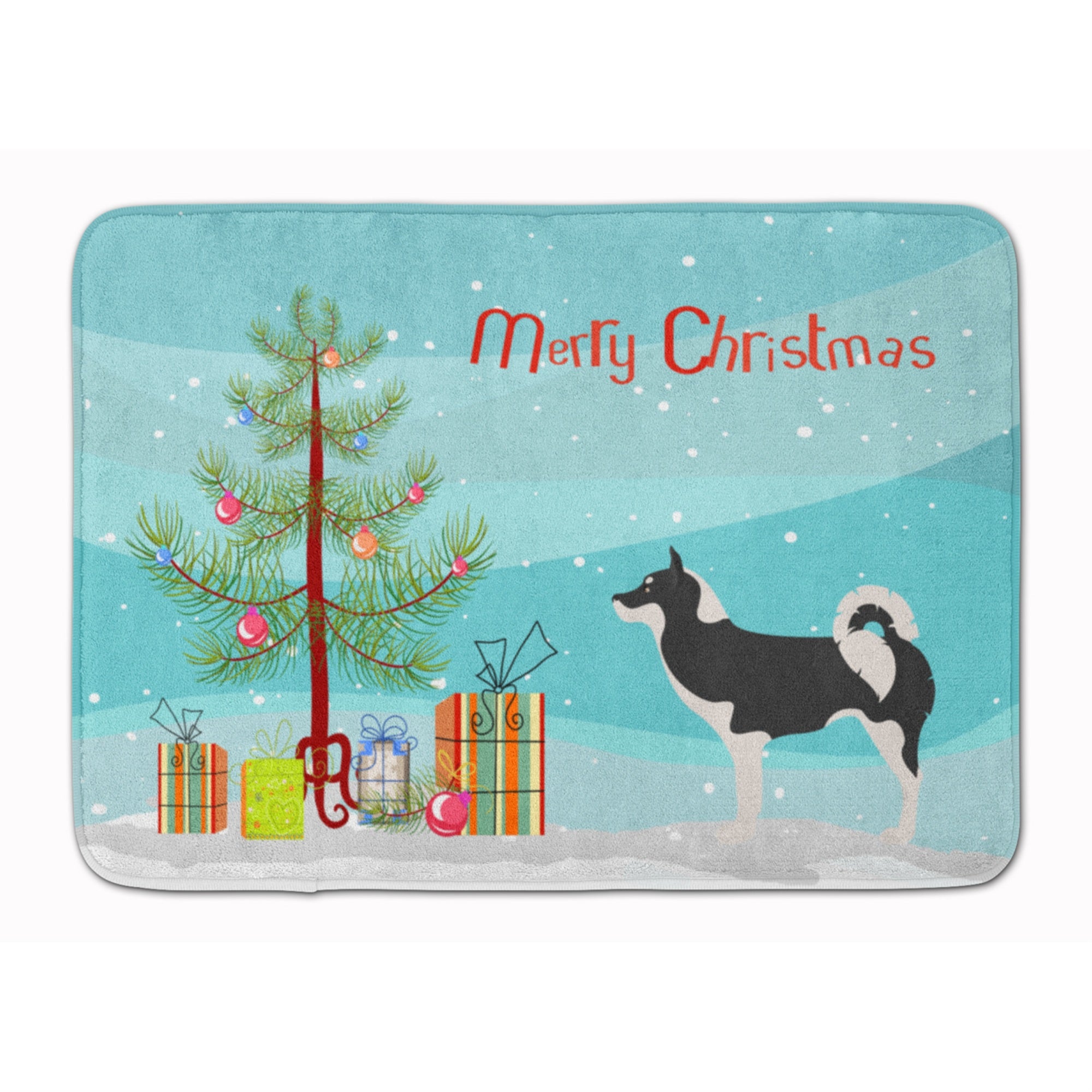 Caroline'S Treasures Greenland Dog Christmas Floor Mat, 19Hx27W, Multicolor