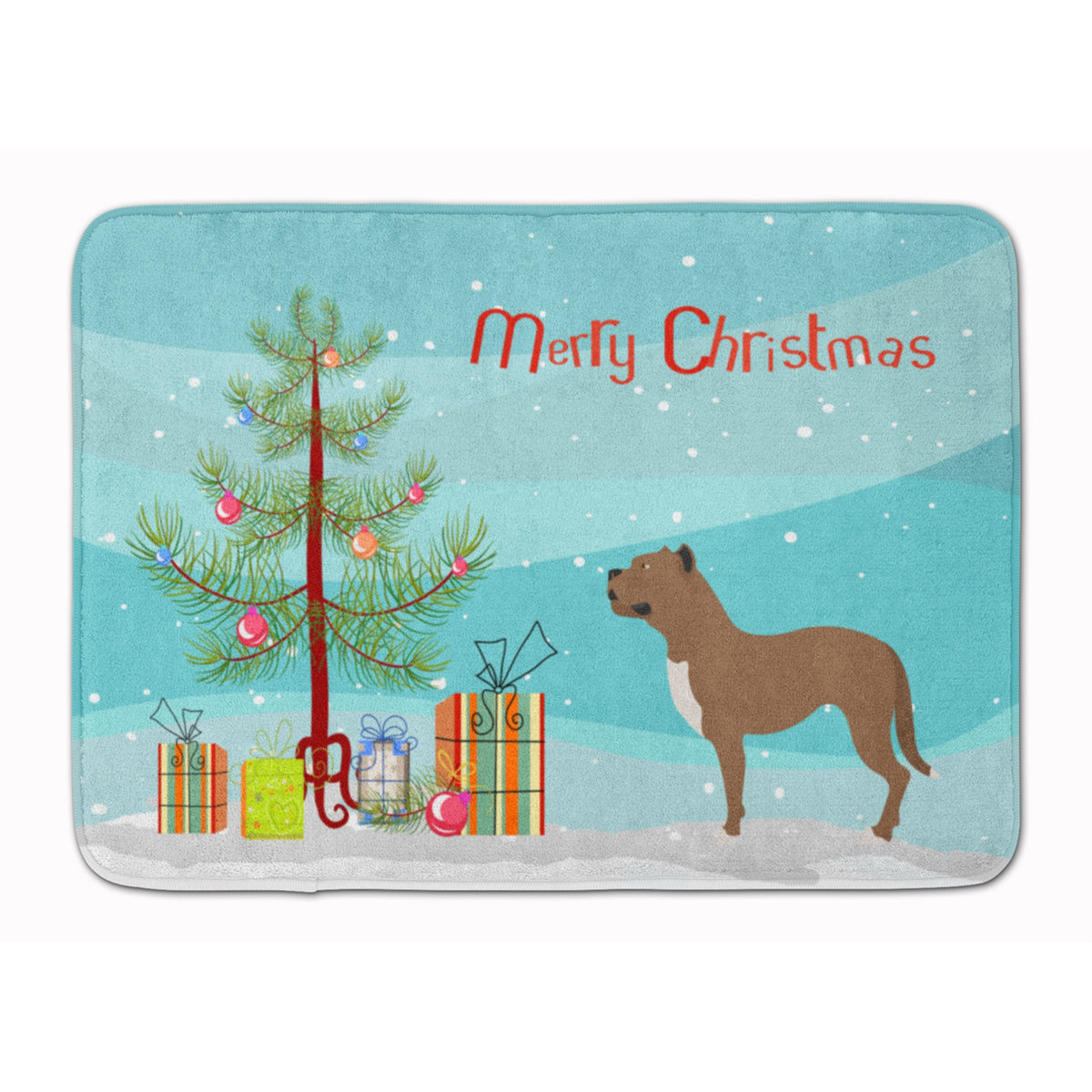 Caroline'S Treasures Perro De Presa Canario Christmas Floor Mat, 19Hx27W, Multicolor
