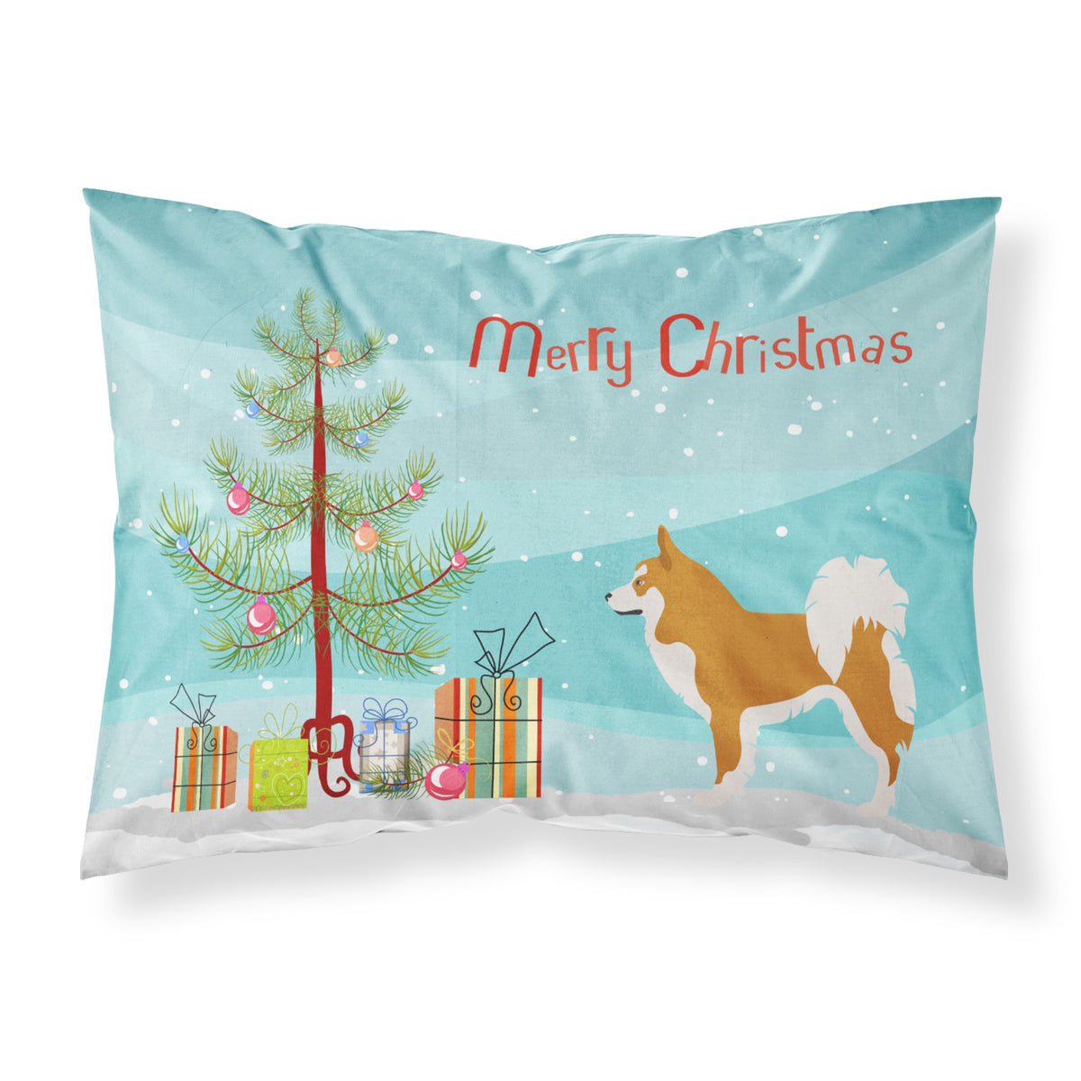 Caroline'S Treasures Icelandic Sheepdog Pillowcase, Standard, Christmas Tree