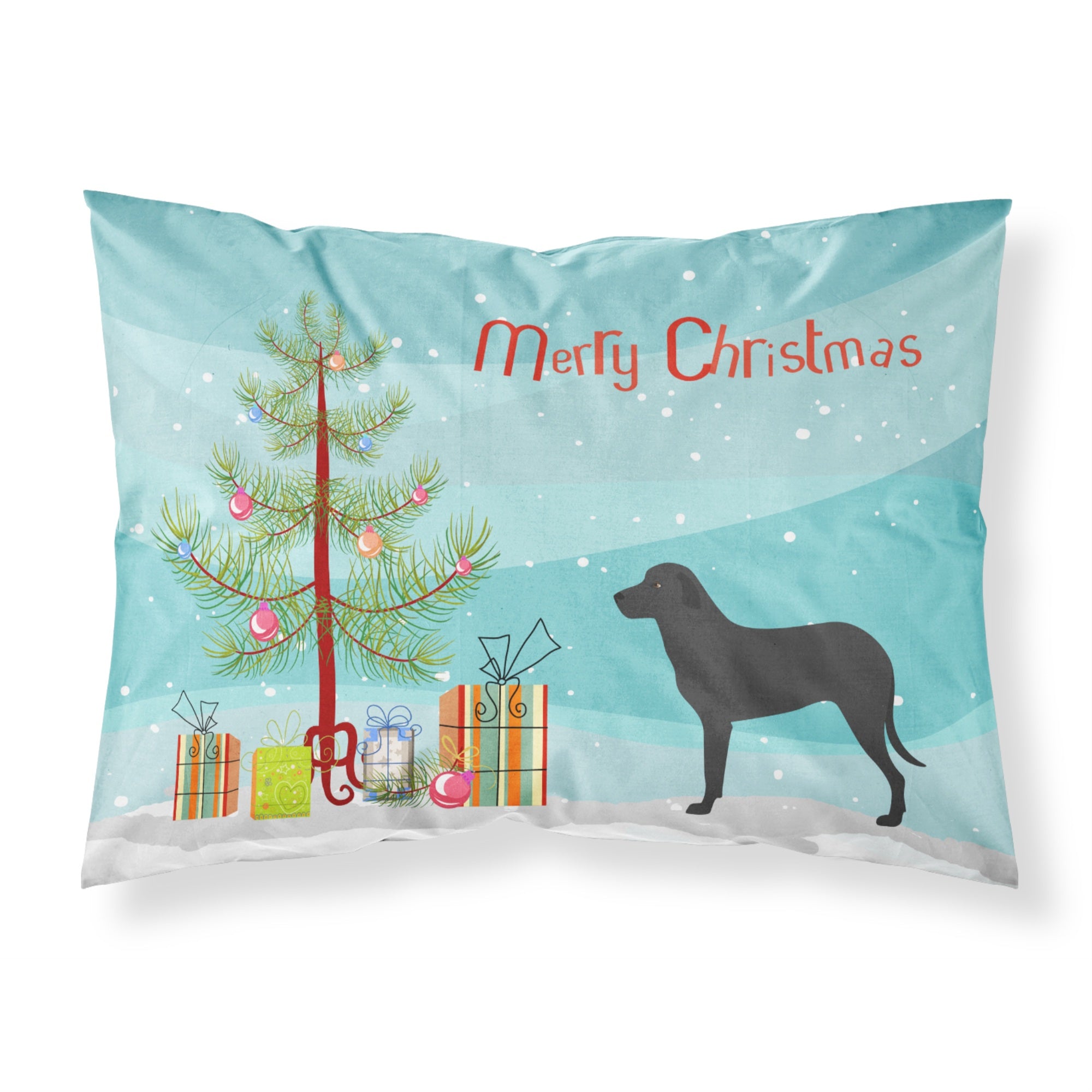 Caroline'S Treasures Majorca Shepherd Dog Pillowcase, Standard, Christmas Tree