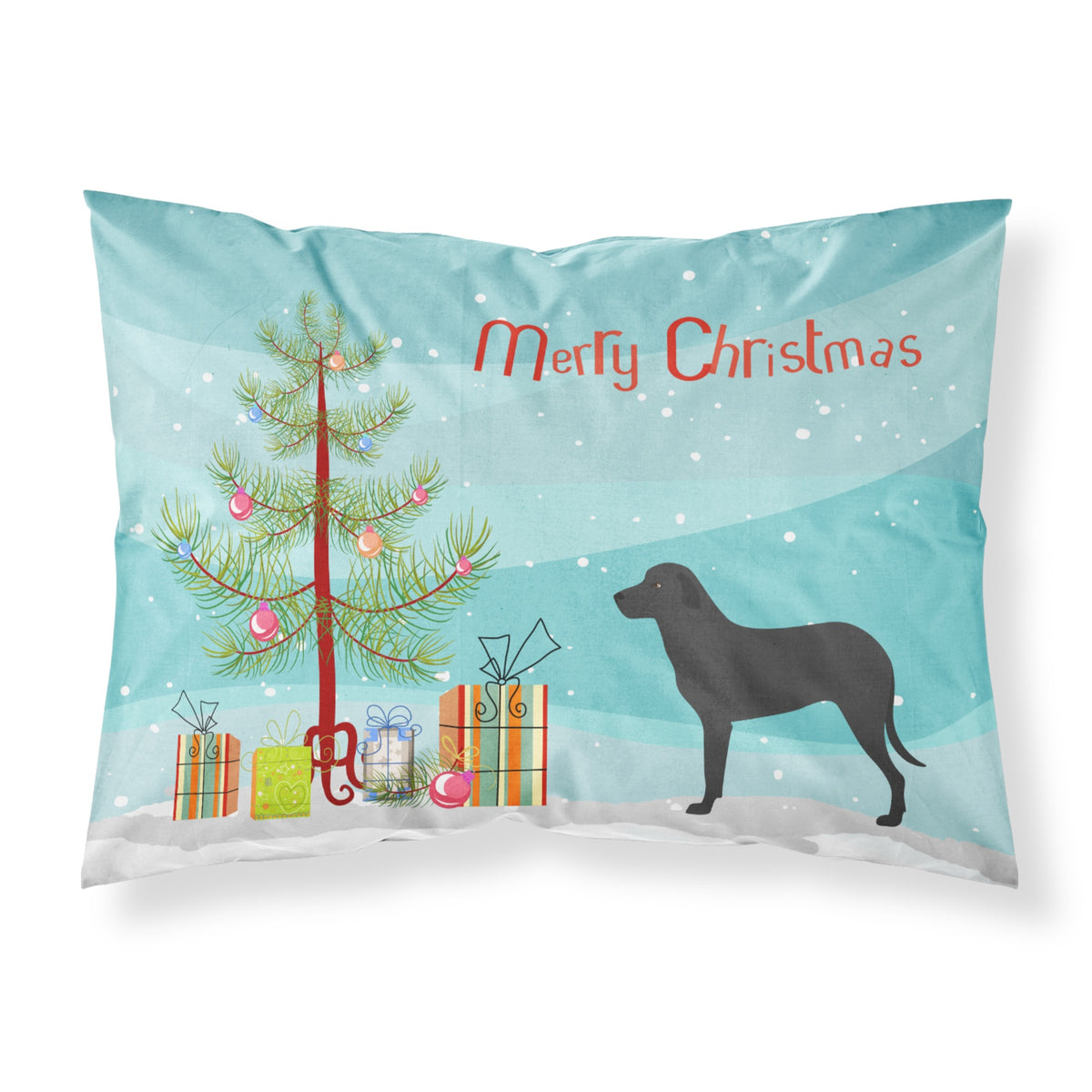 Caroline'S Treasures Majorca Shepherd Dog Pillowcase, Standard, Christmas Tree