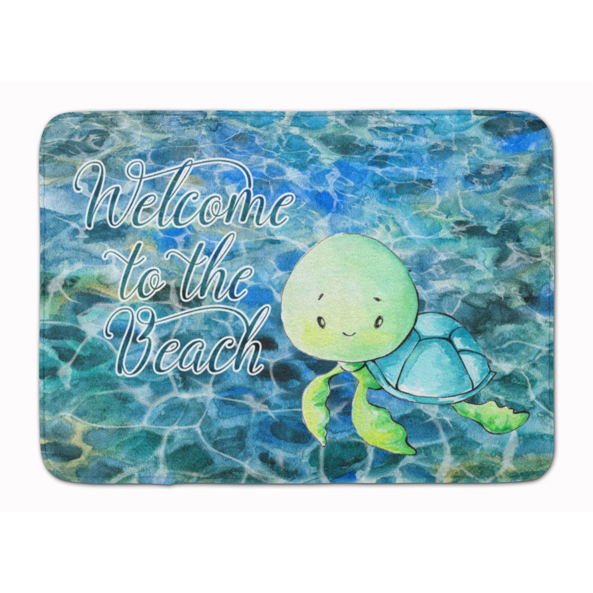 Caroline'S Treasures Sea Turtle Welcome Floor Mat, 19 X 27, Multicolor