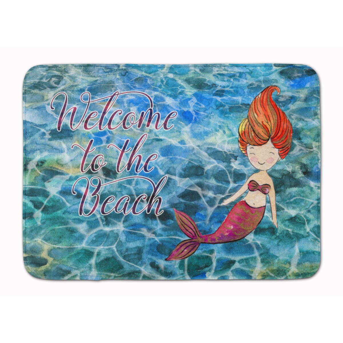 Caroline'S Treasures Mermaid Water Welcome Floor Mat, 19 X 27, Multicolor