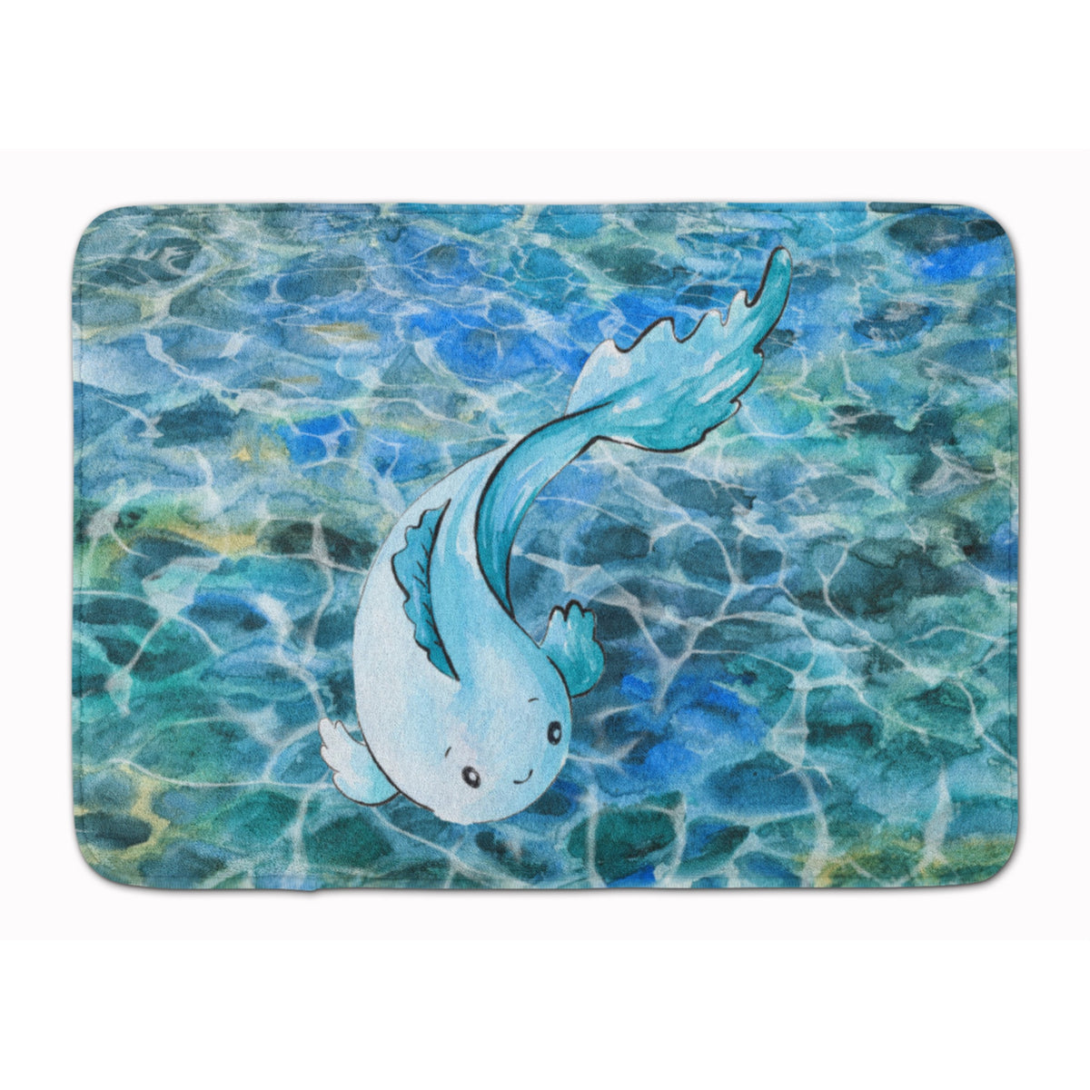 Caroline'S Treasures Blue Fish Floor Mat, 19 X 27, Multicolor
