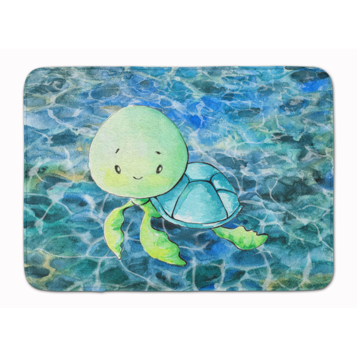 Caroline'S Treasures Sea Turtle Floor Mat, 19 X 27, Multicolor