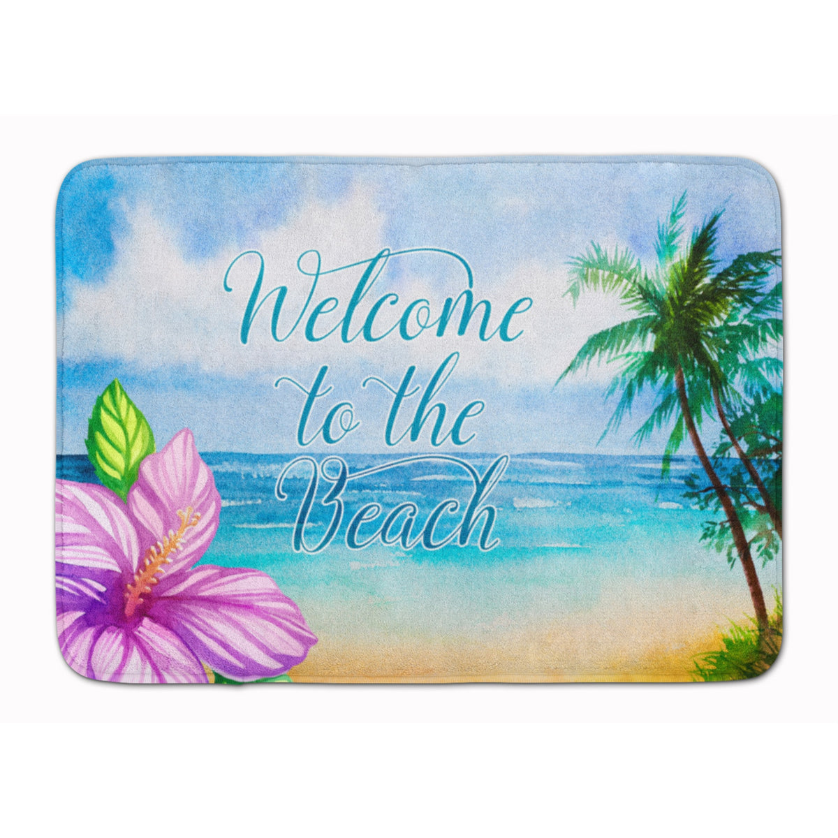 Caroline'S Treasures Beach Scene Welcome Floor Mat, 19 X 27, Multicolor