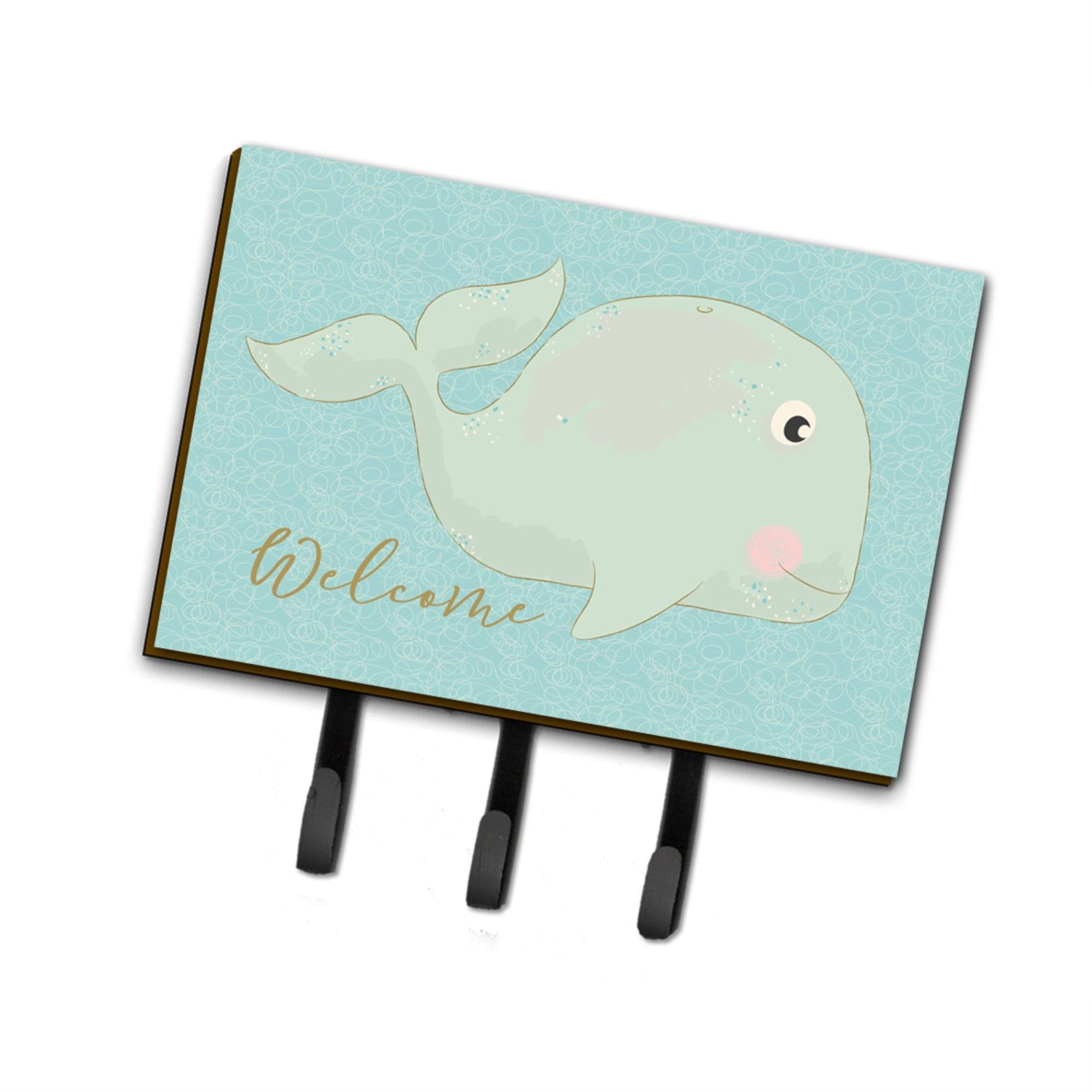 Caroline'S Treasures Whale Welcome Wall Hook, Triple
