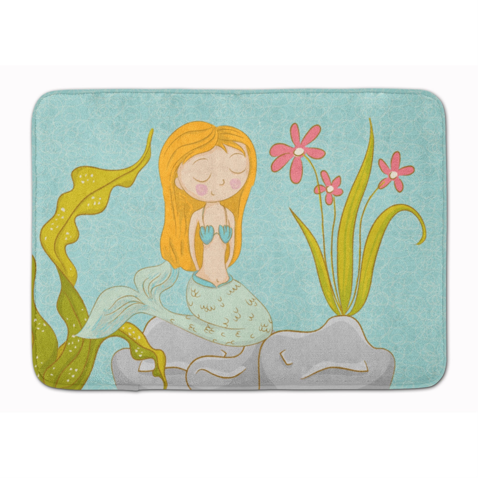 Caroline'S Treasures Mermaid Underwater Scene Floor Mat, 19 X 27, Multicolor