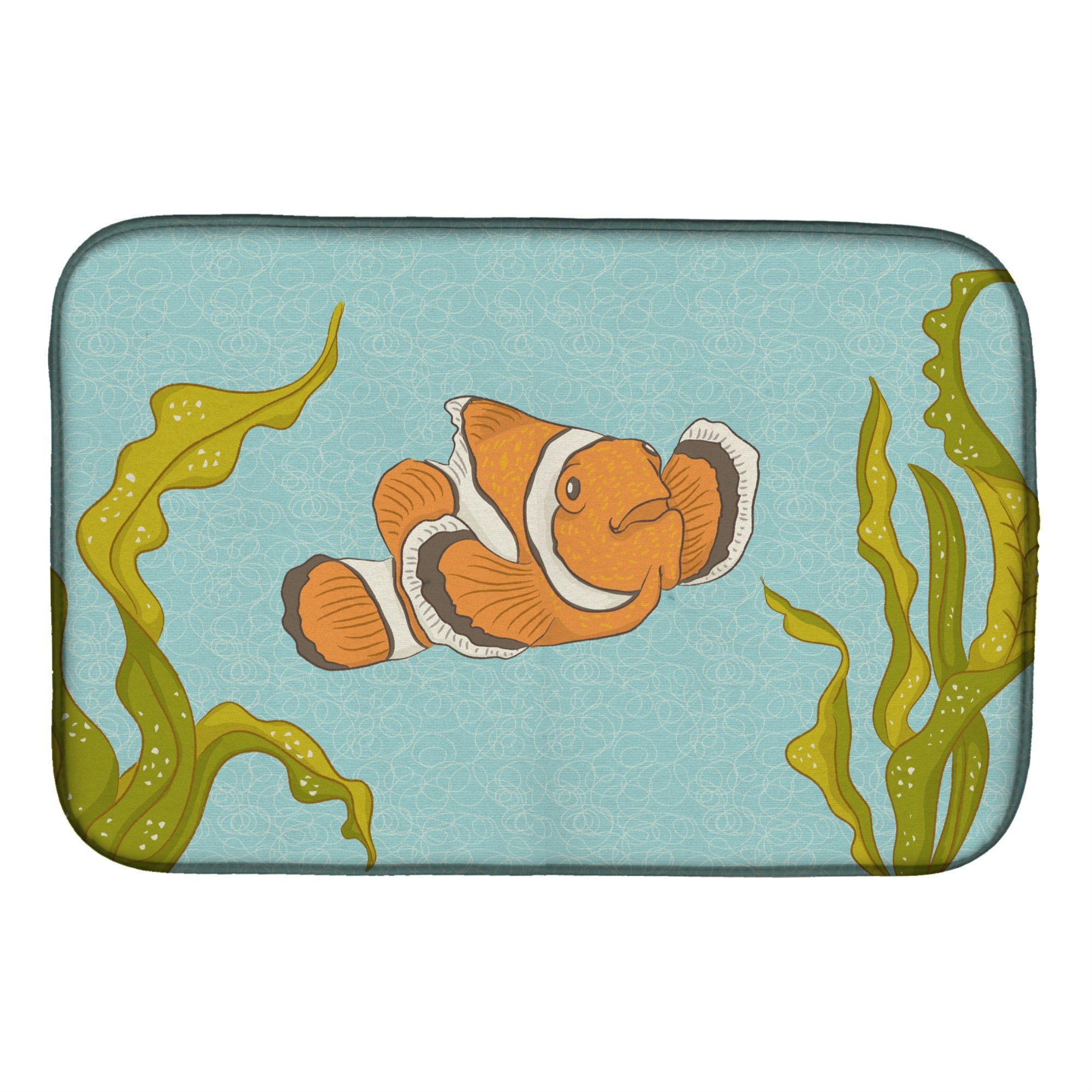 Caroline'S Treasures Clown Fish Dish Drying Mat, 14 X 21, Multicolor