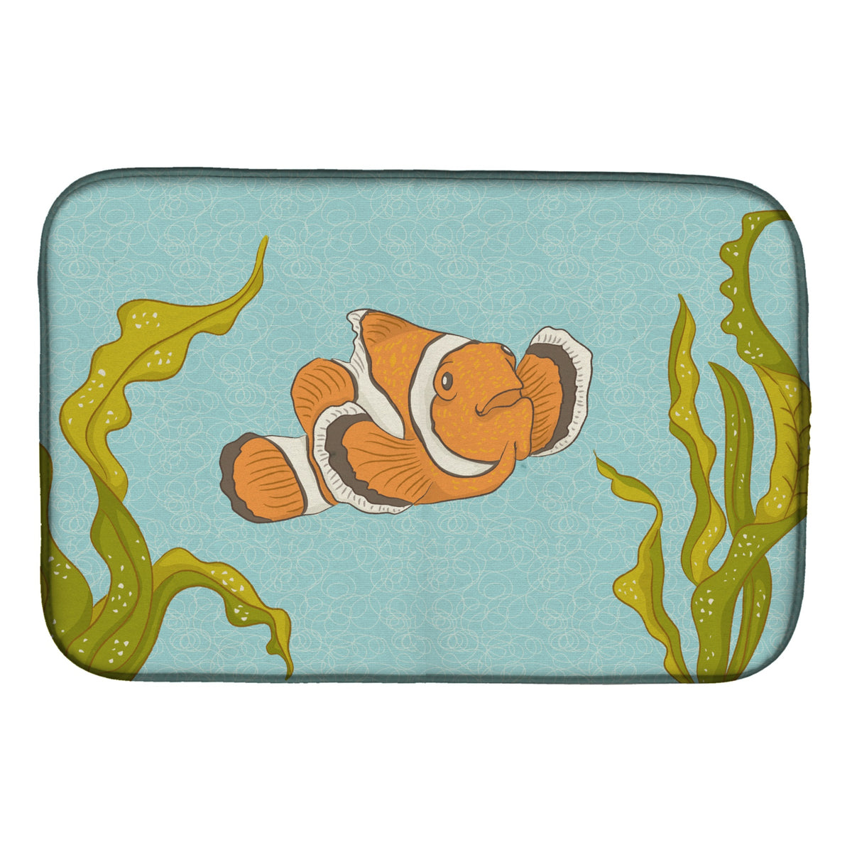 Caroline'S Treasures Clown Fish Dish Drying Mat, 14 X 21, Multicolor