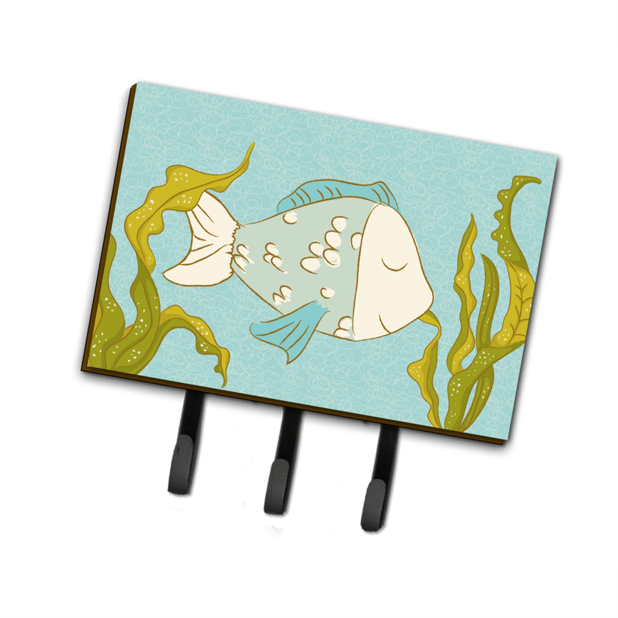 Caroline'S Treasures Blue Fish Wall Hook, Triple