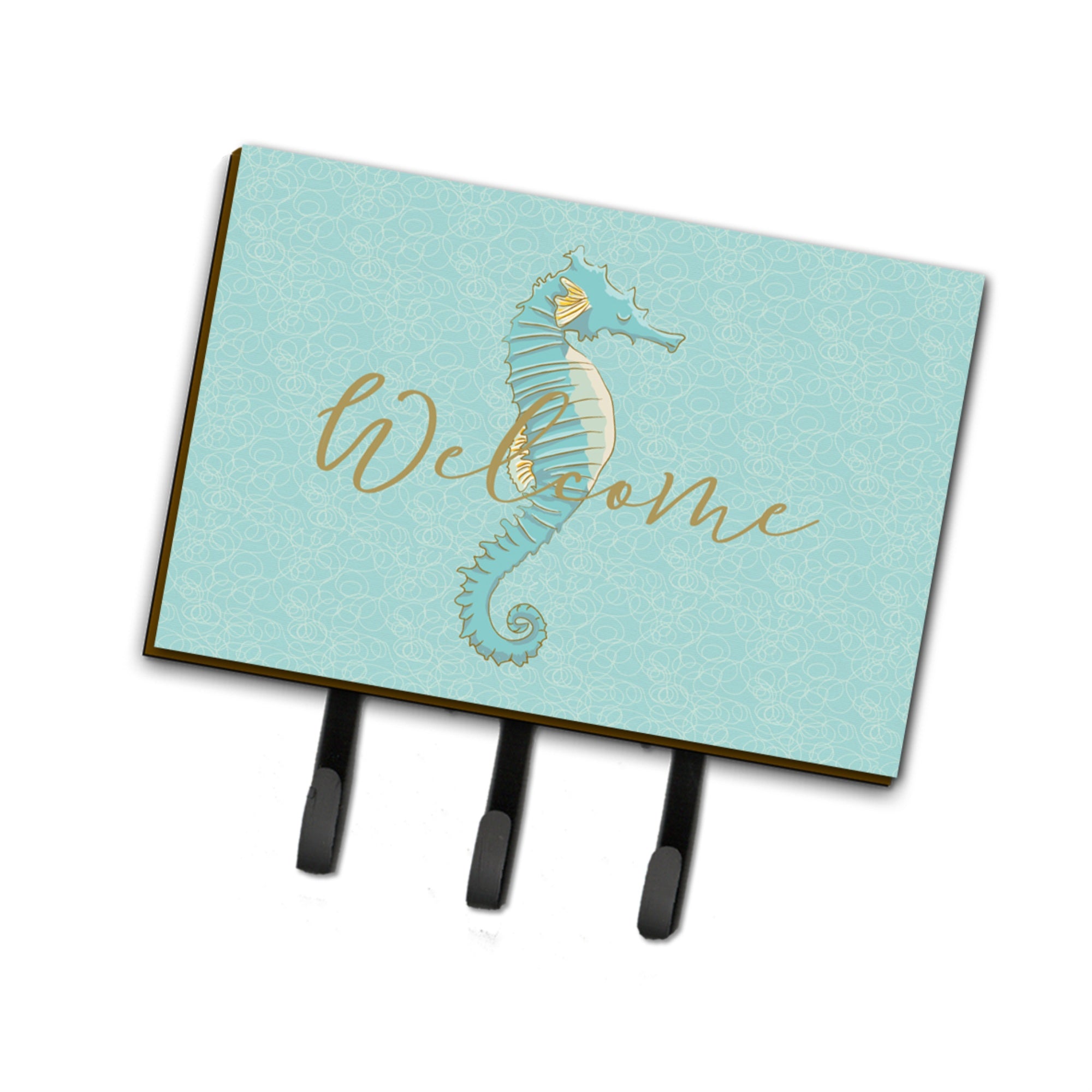 Caroline'S Treasures Seahorse Welcome Wall Hook, Triple
