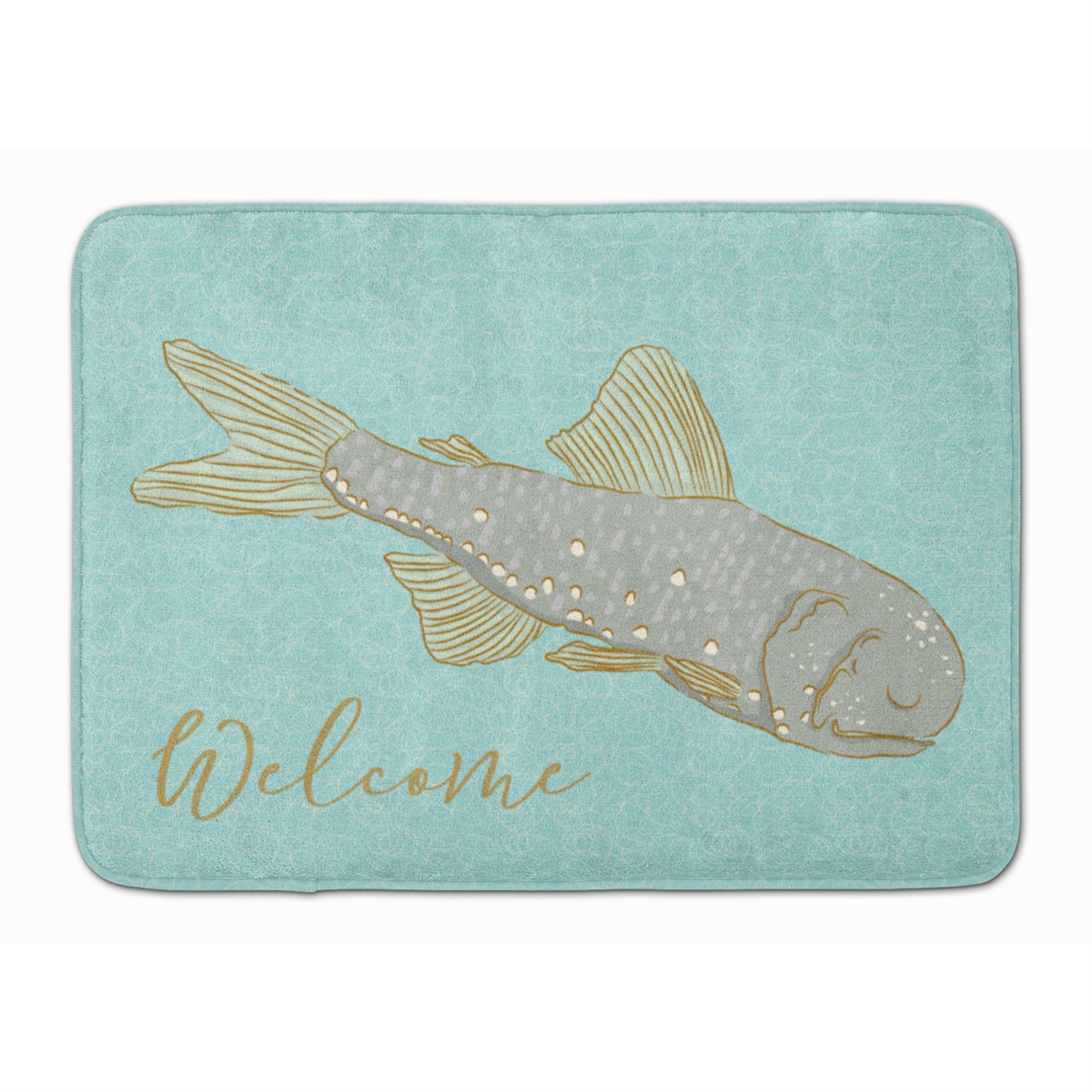 Caroline'S Treasures Fish Welcome Floor Mat, 19 X 27, Multicolor