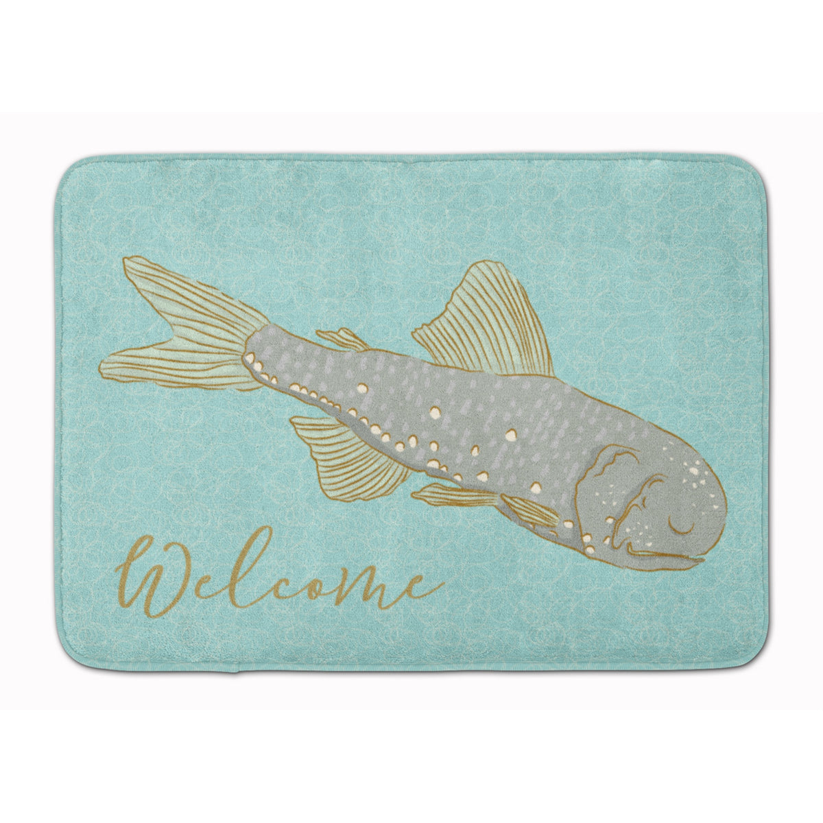 Caroline'S Treasures Fish Welcome Floor Mat, 19 X 27, Multicolor