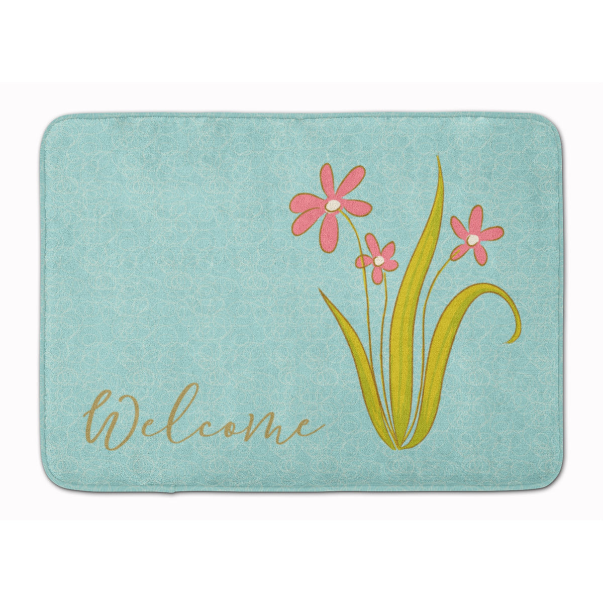 Caroline'S Treasures Flowers Welcome Floor Mat, 19 X 27, Multicolor