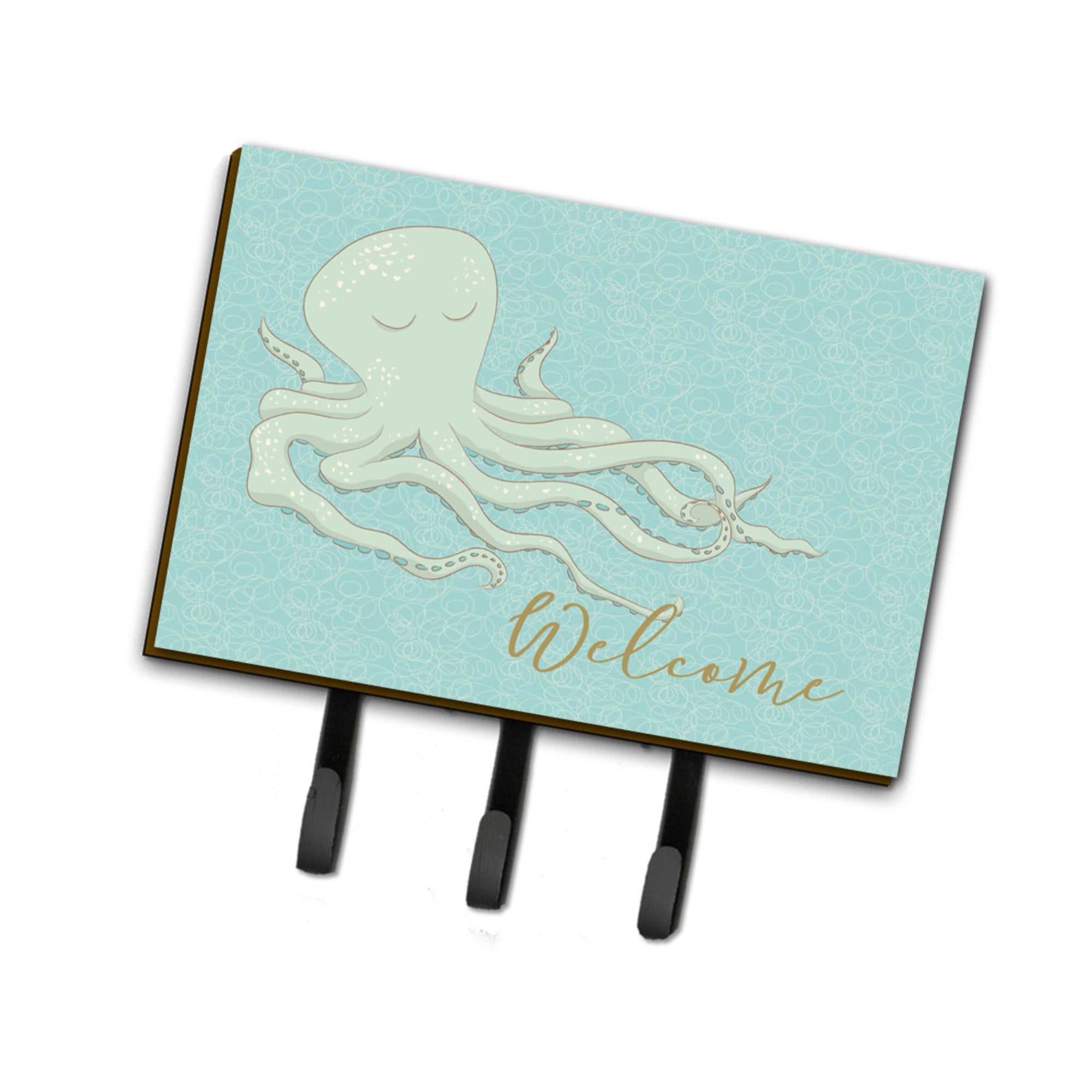 Caroline'S Treasures Octopus Welcome Wall Hook, Triple