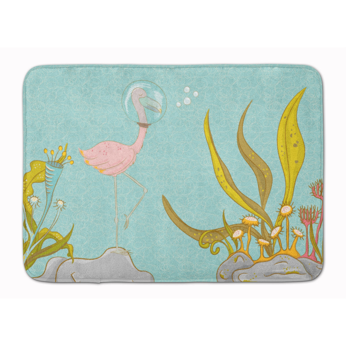 Caroline'S Treasures Flamingo Underwater #2 Floor Mat, 19 X 27, Multicolor