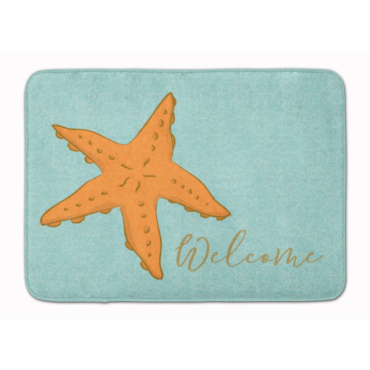 Caroline'S Treasures Starfish Welcome Floor Mat, 19 X 27, Multicolor