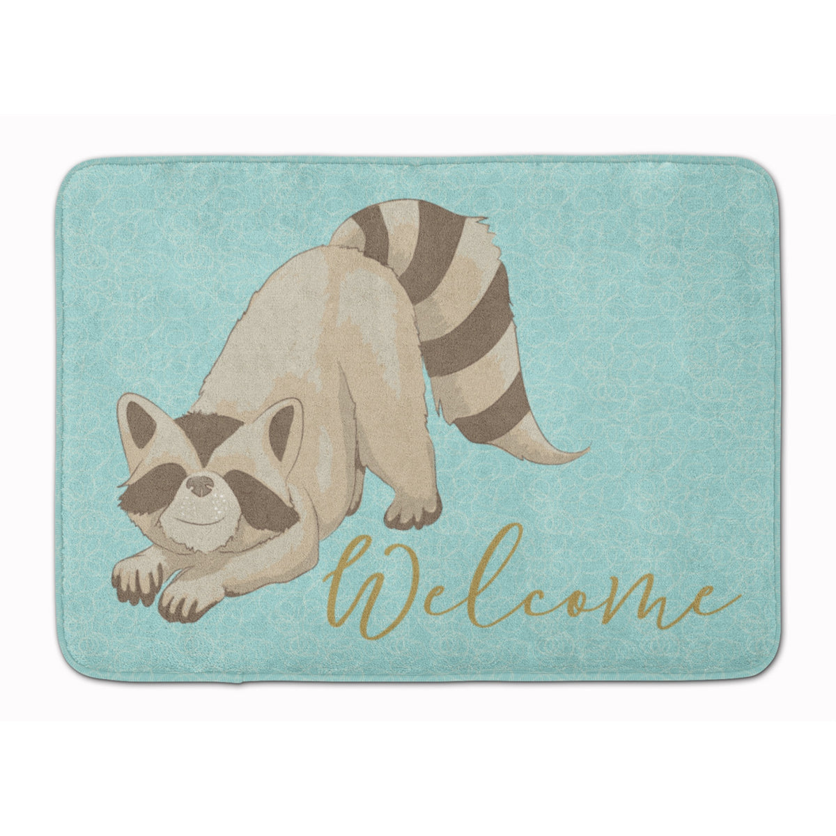 Caroline'S Treasures Raccoon Welcome Floor Mat, 19 X 27, Multicolor