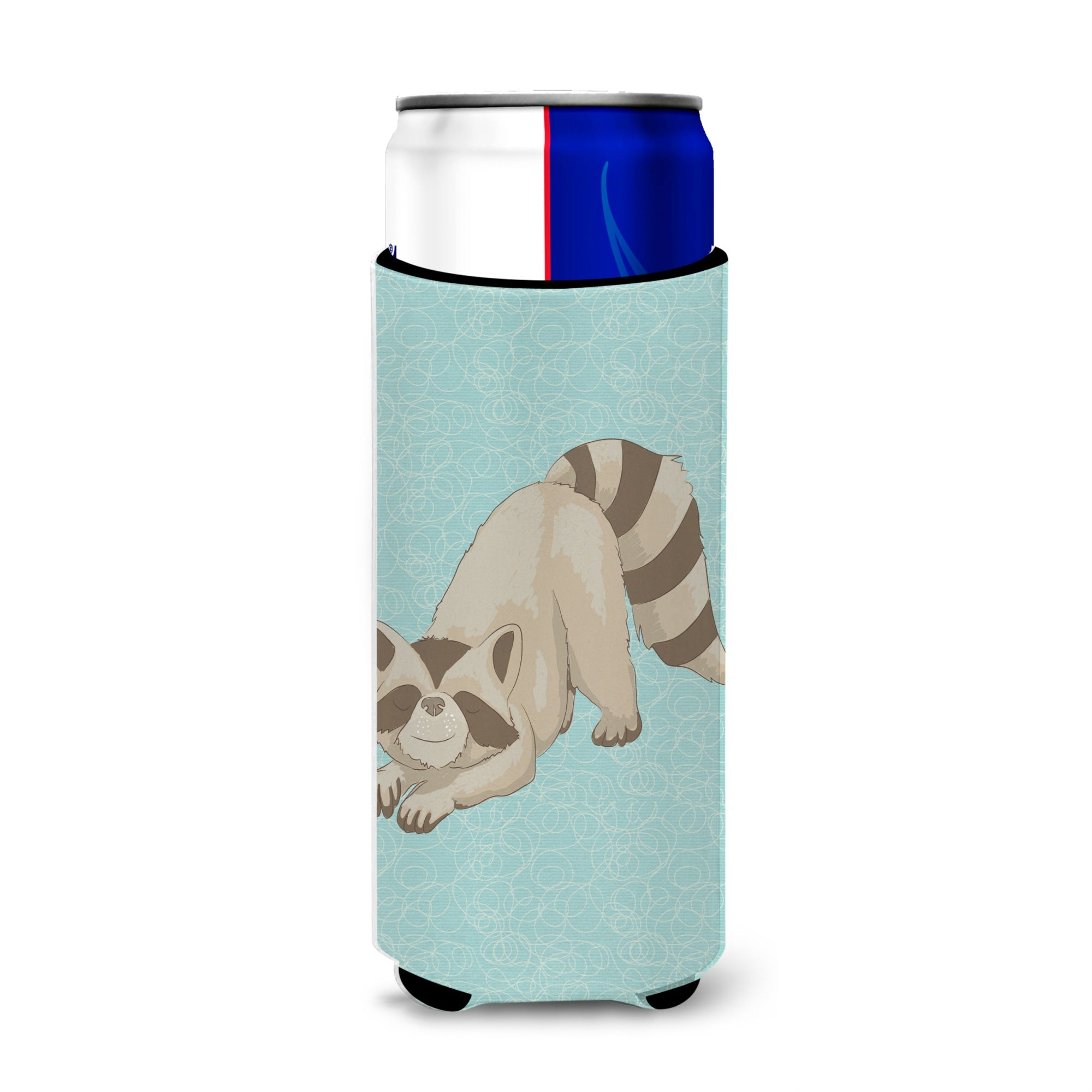Caroline'S Treasures Raccoon Decorative Can Hugger, Slim, Multicolor