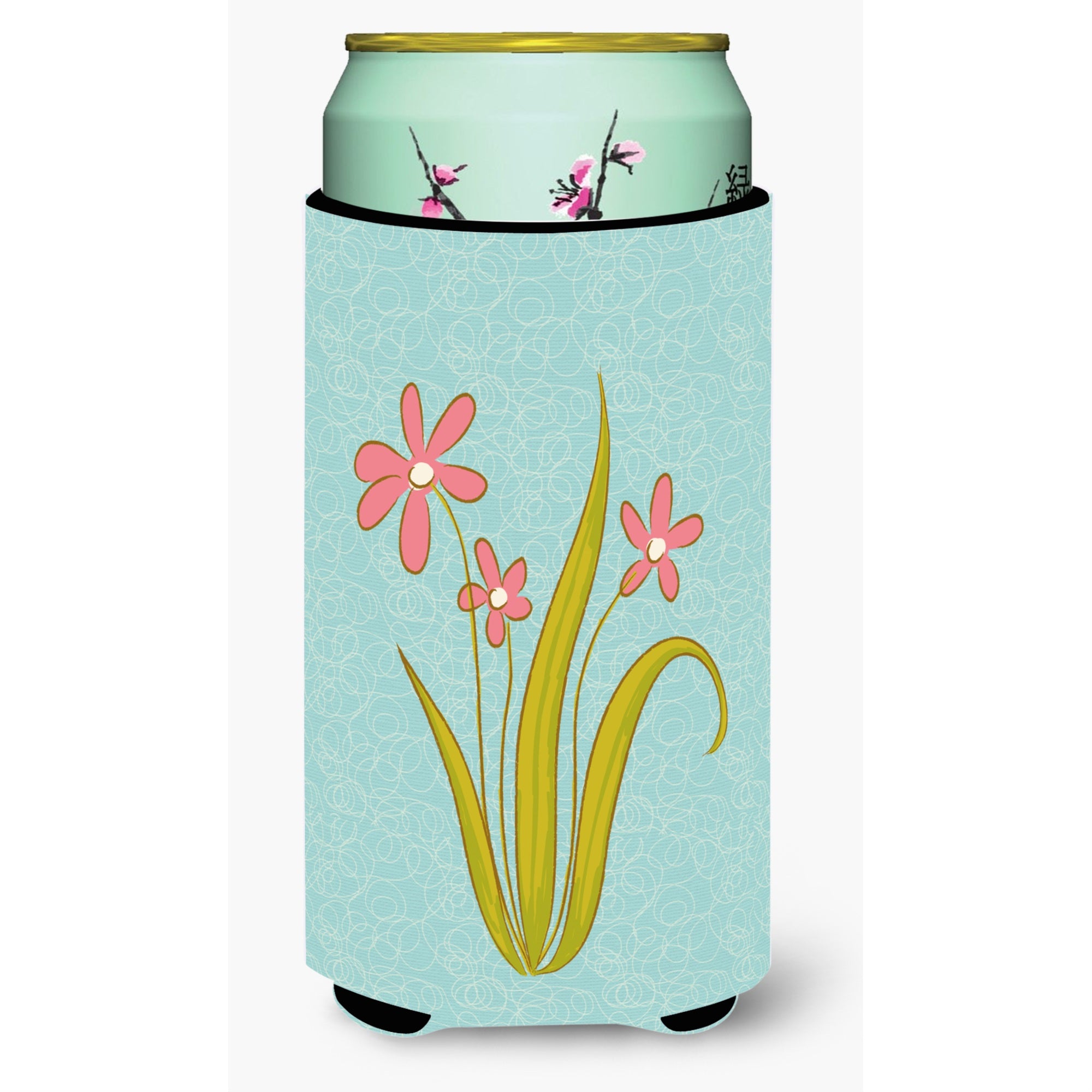 Caroline'S Treasures Flowers Decorative Can Hugger, Tall Boy, Multicolor