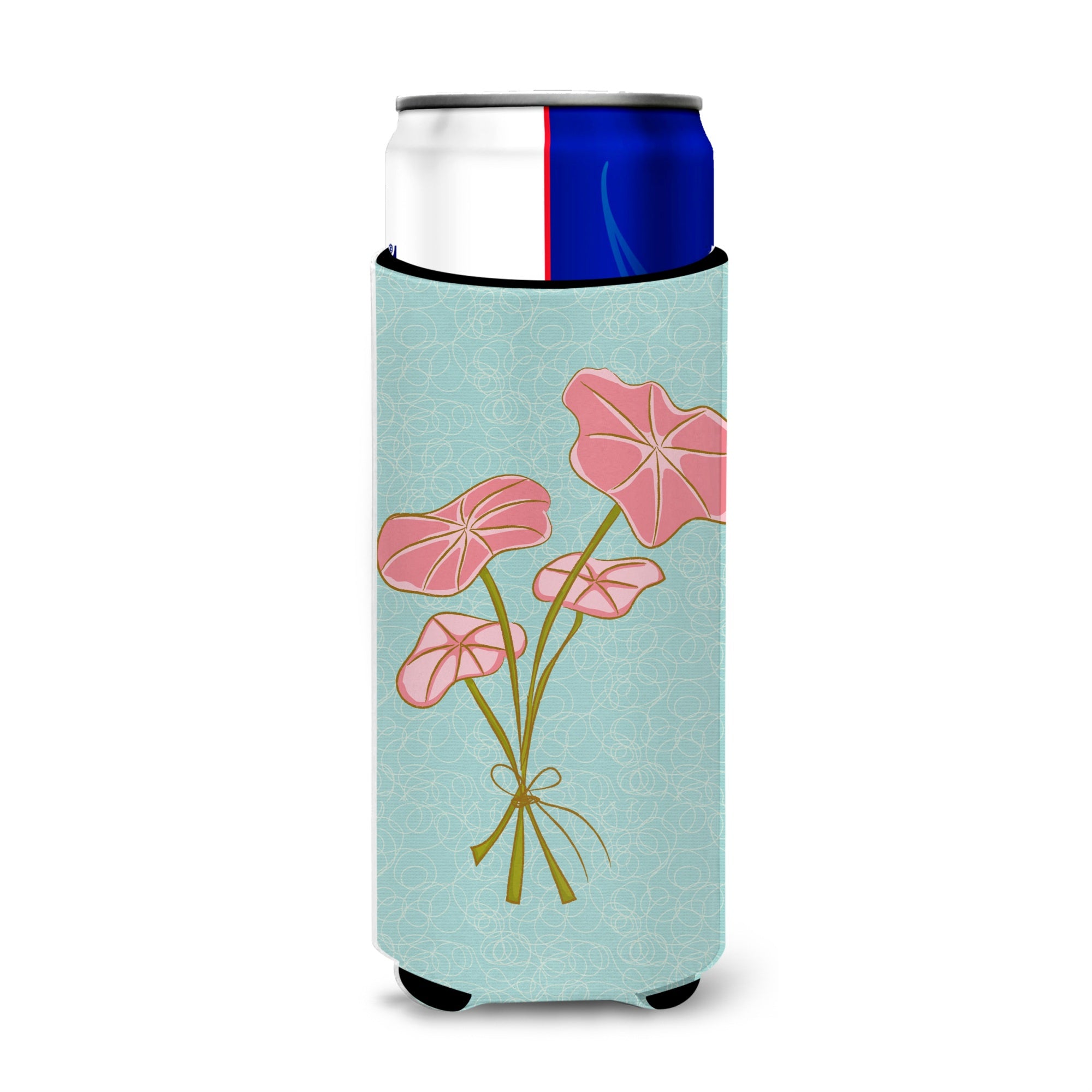 Caroline'S Treasures Bunch Of Flowers Decorative Can Hugger, Slim, Multicolor