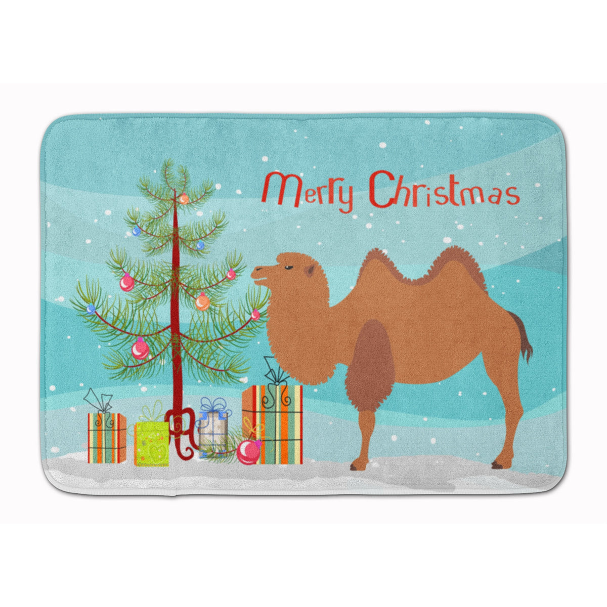 Caroline'S Treasures Bactrian Camel Christmas Floor Mat, 19 X 27, Multicolor